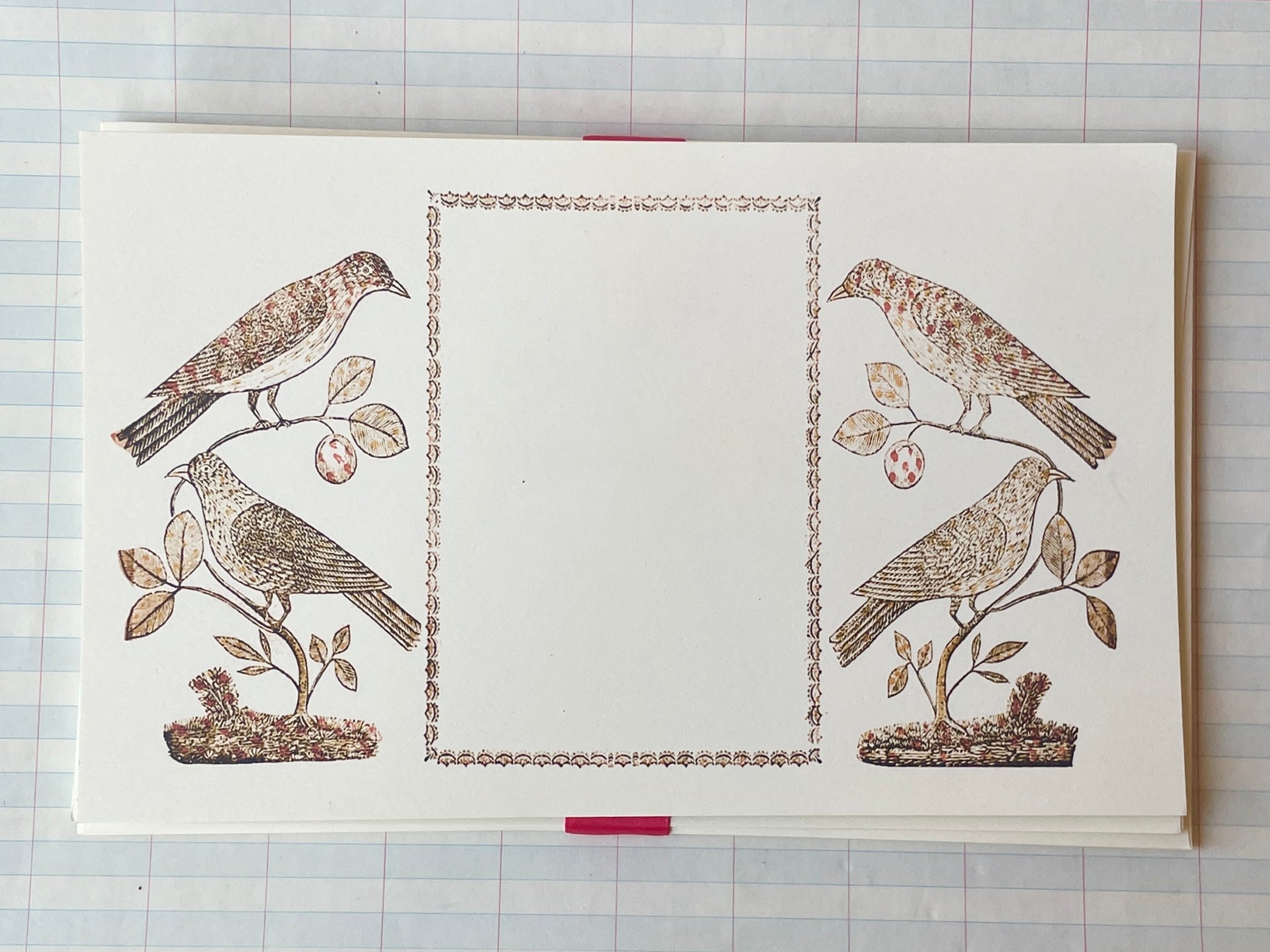 Birds Face to Face Notecards - PARCEL