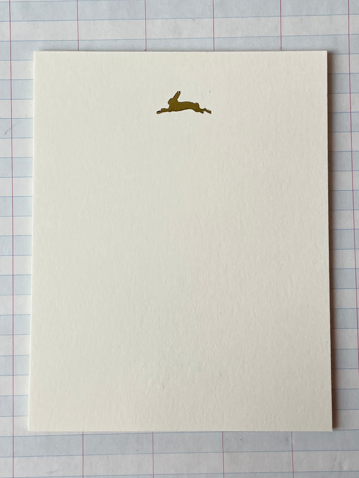 Jumping Hare Foil Pressed Stationery - PARCEL