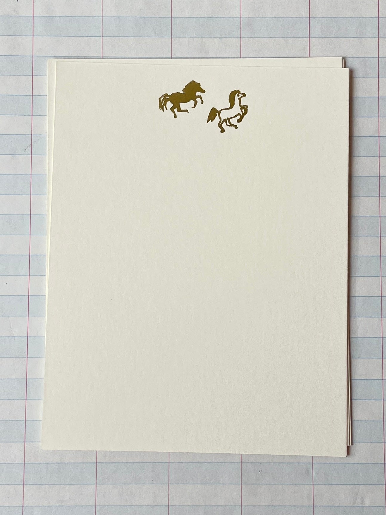 Wild Horses Foil Pressed Stationery - PARCEL