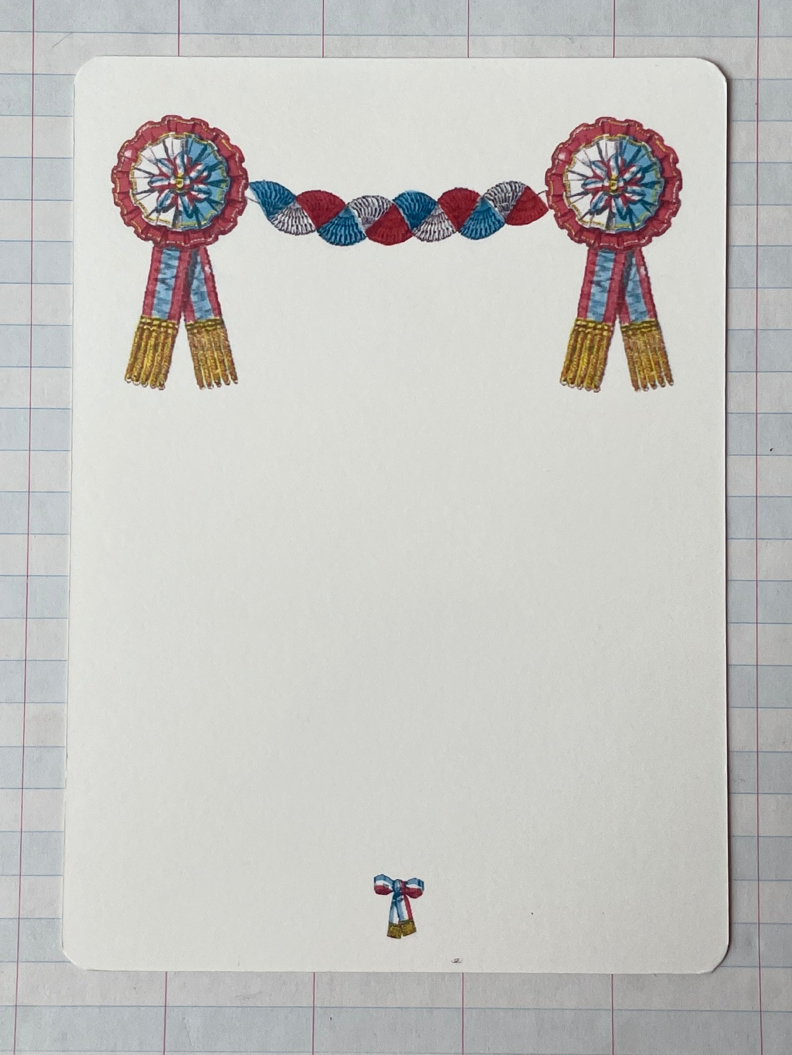 Ribbon Medallion Notecards - PARCEL