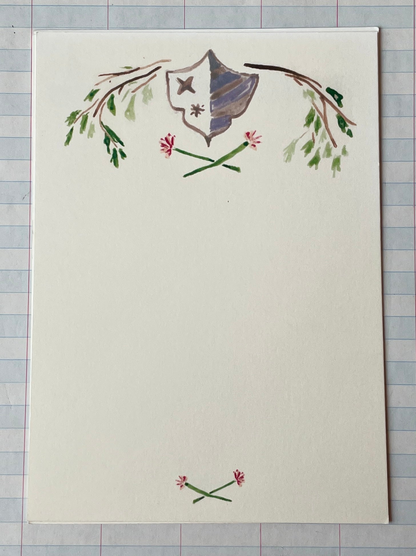 Shield and Branch Notecards - PARCEL