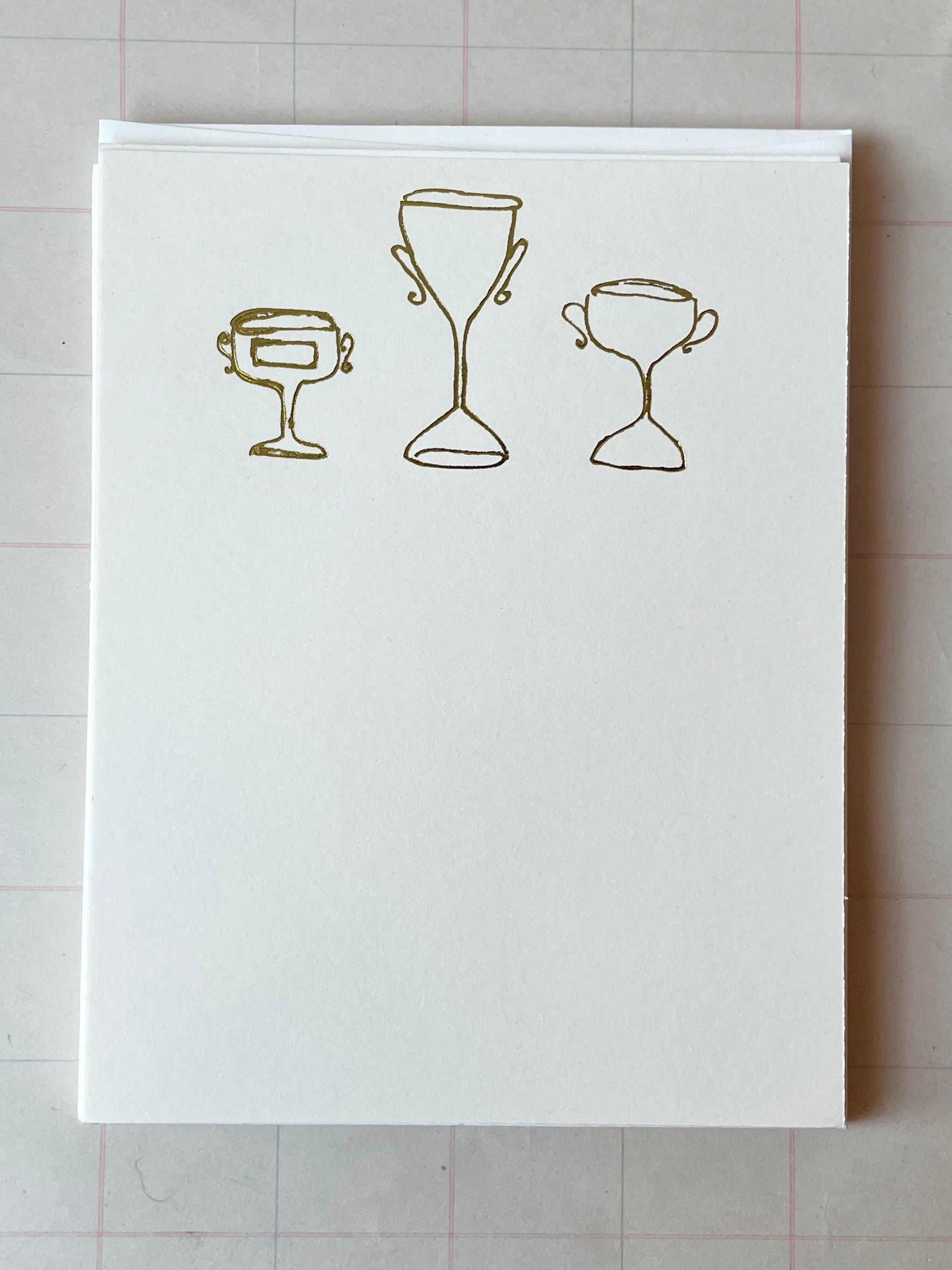Loving Cups Foil-pressed notecards - PARCEL