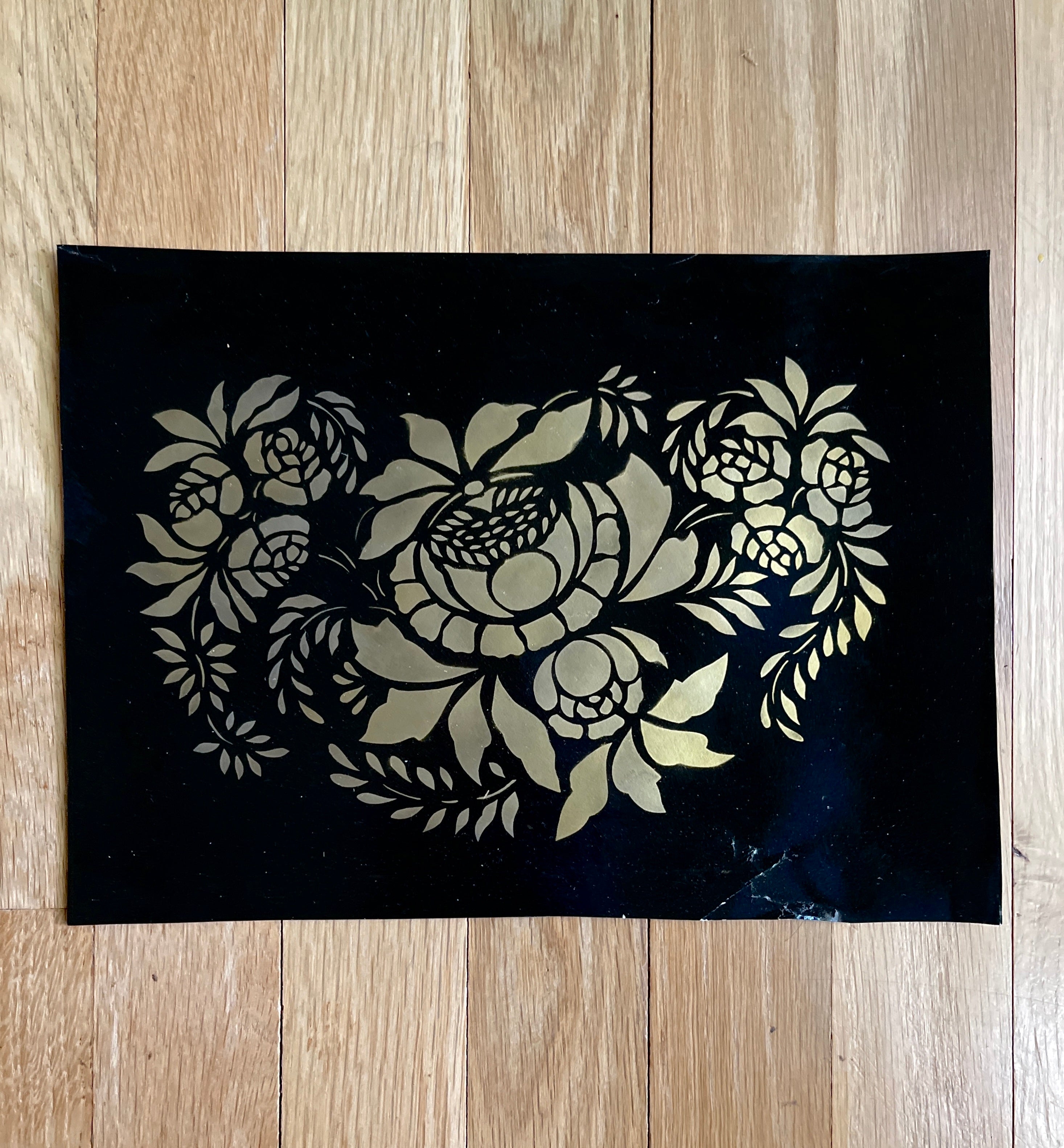 Folk Art Hand-Painted Stencil #6 - PARCEL