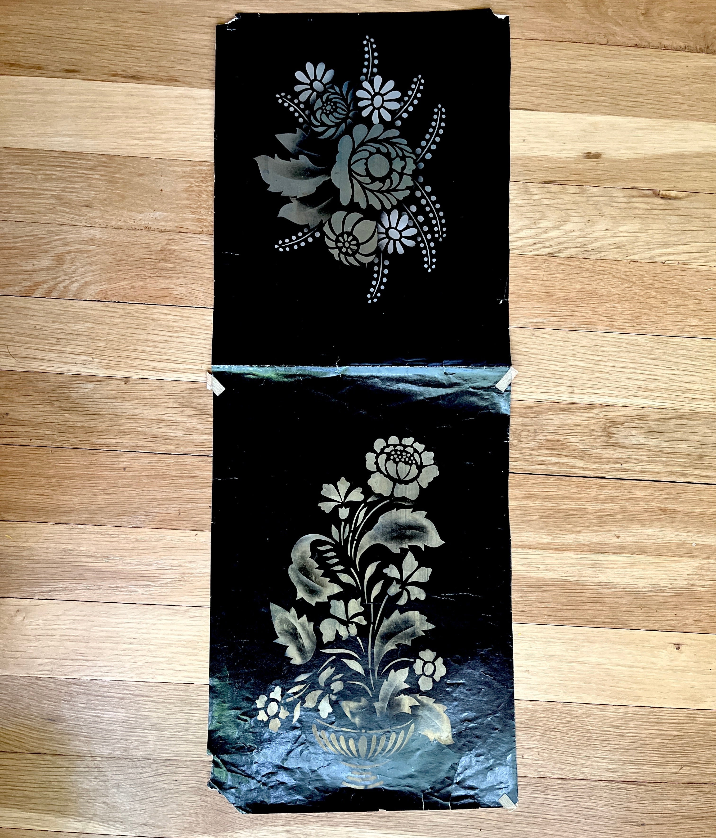 Folk Art Hand-Painted Stencil #12 - PARCEL