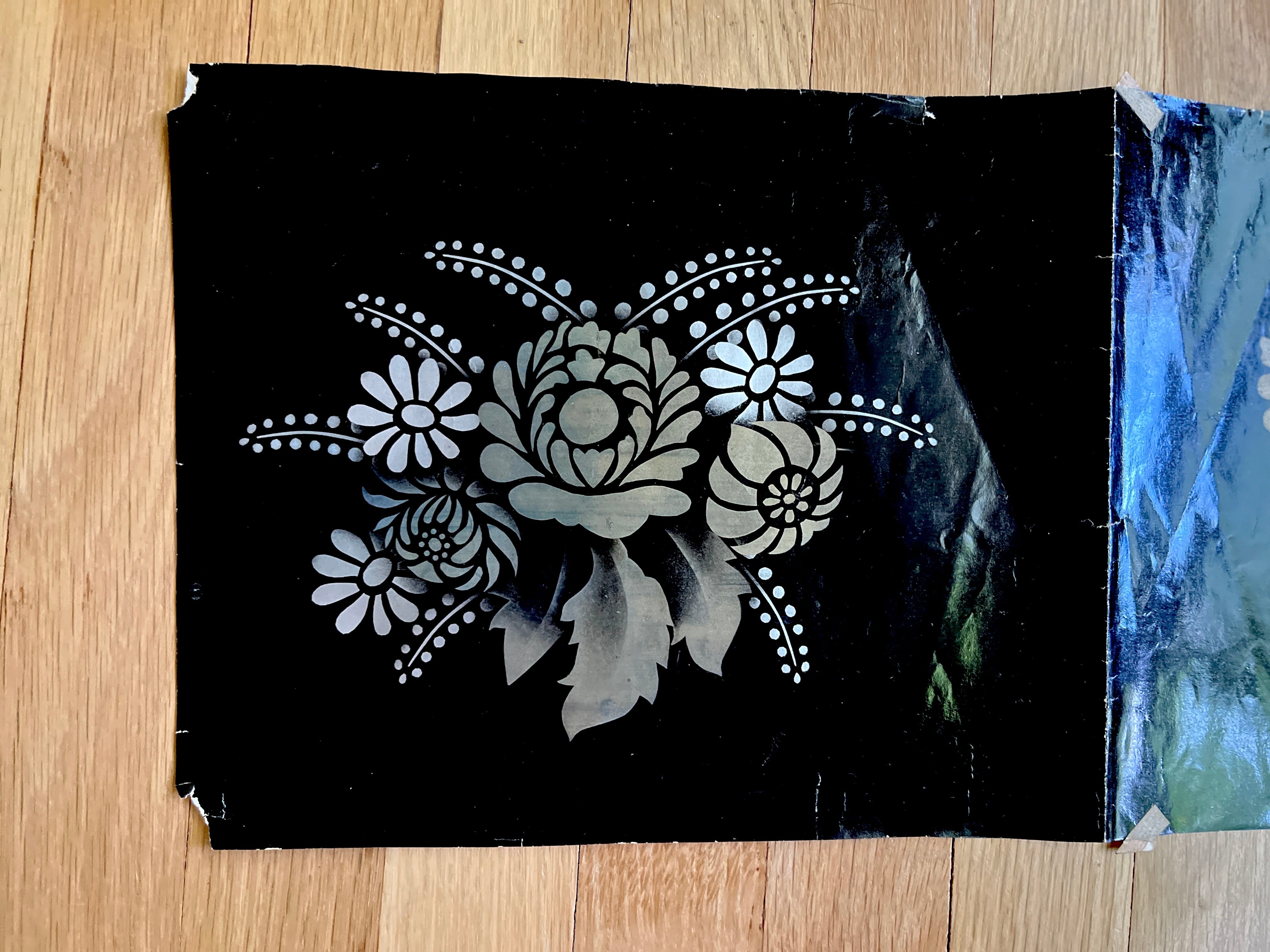 Folk Art Hand-Painted Stencil #12 - PARCEL