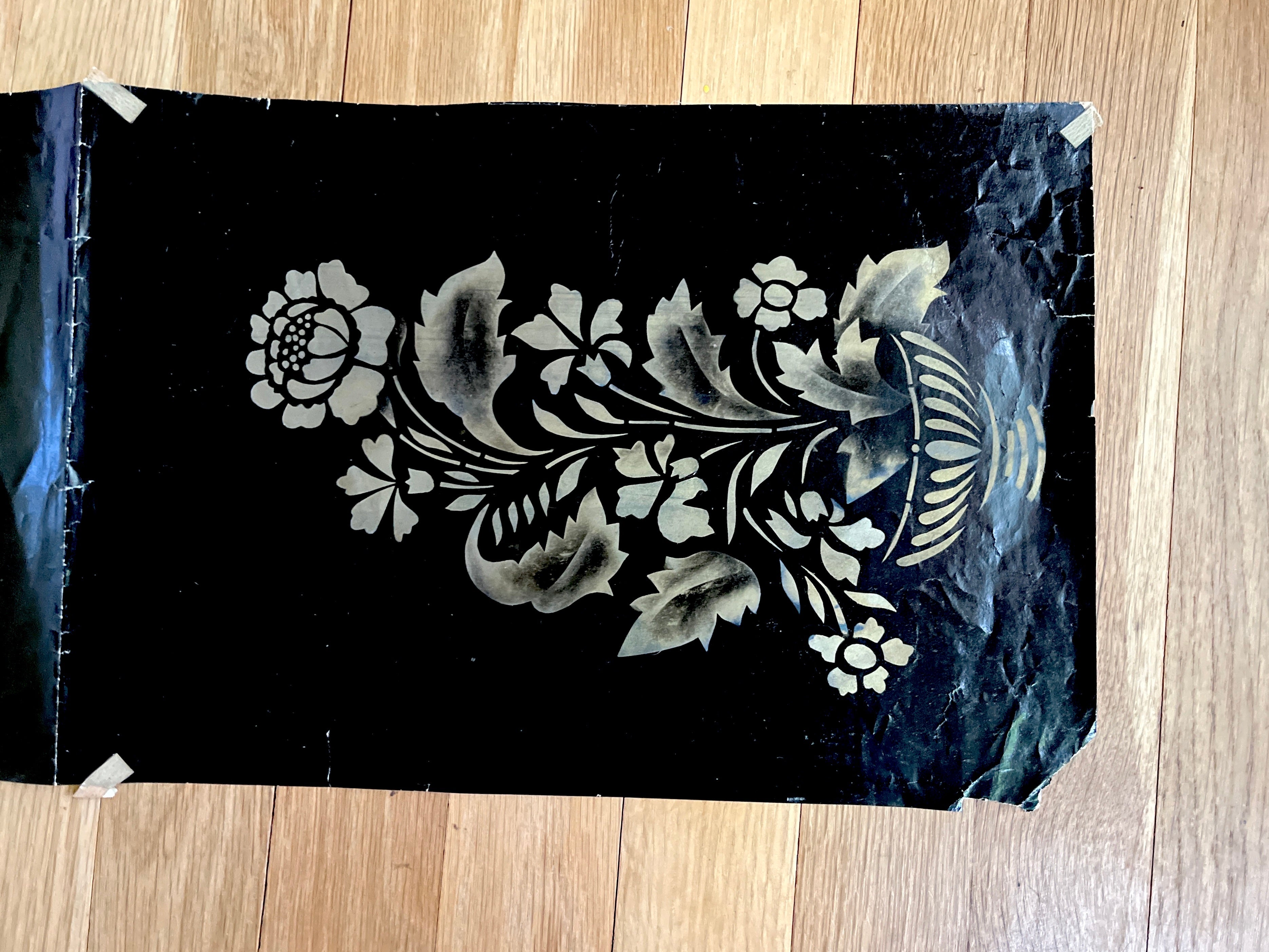 Folk Art Hand-Painted Stencil #12 - PARCEL