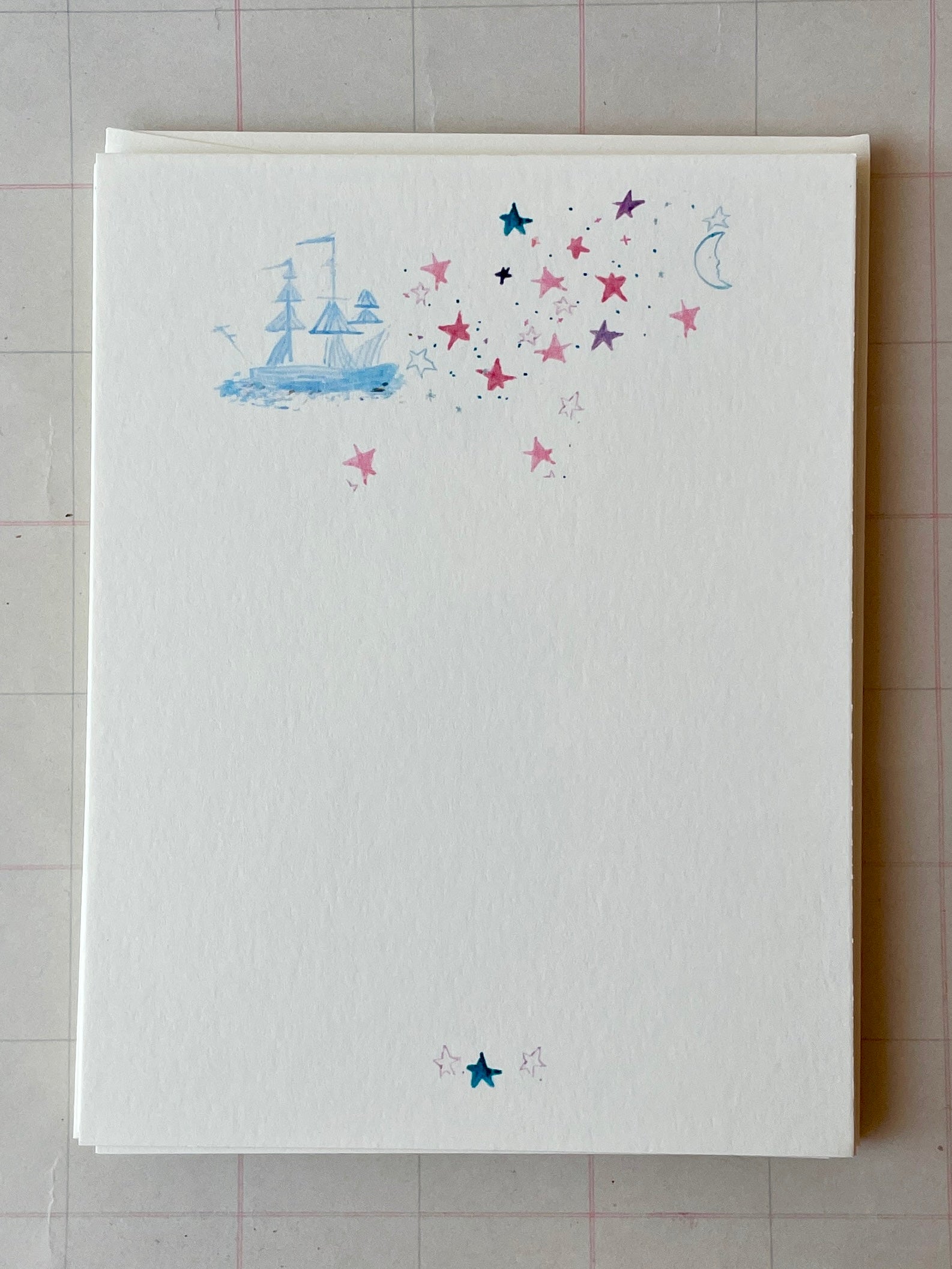 Sail Away in the Night Notecards - PARCEL