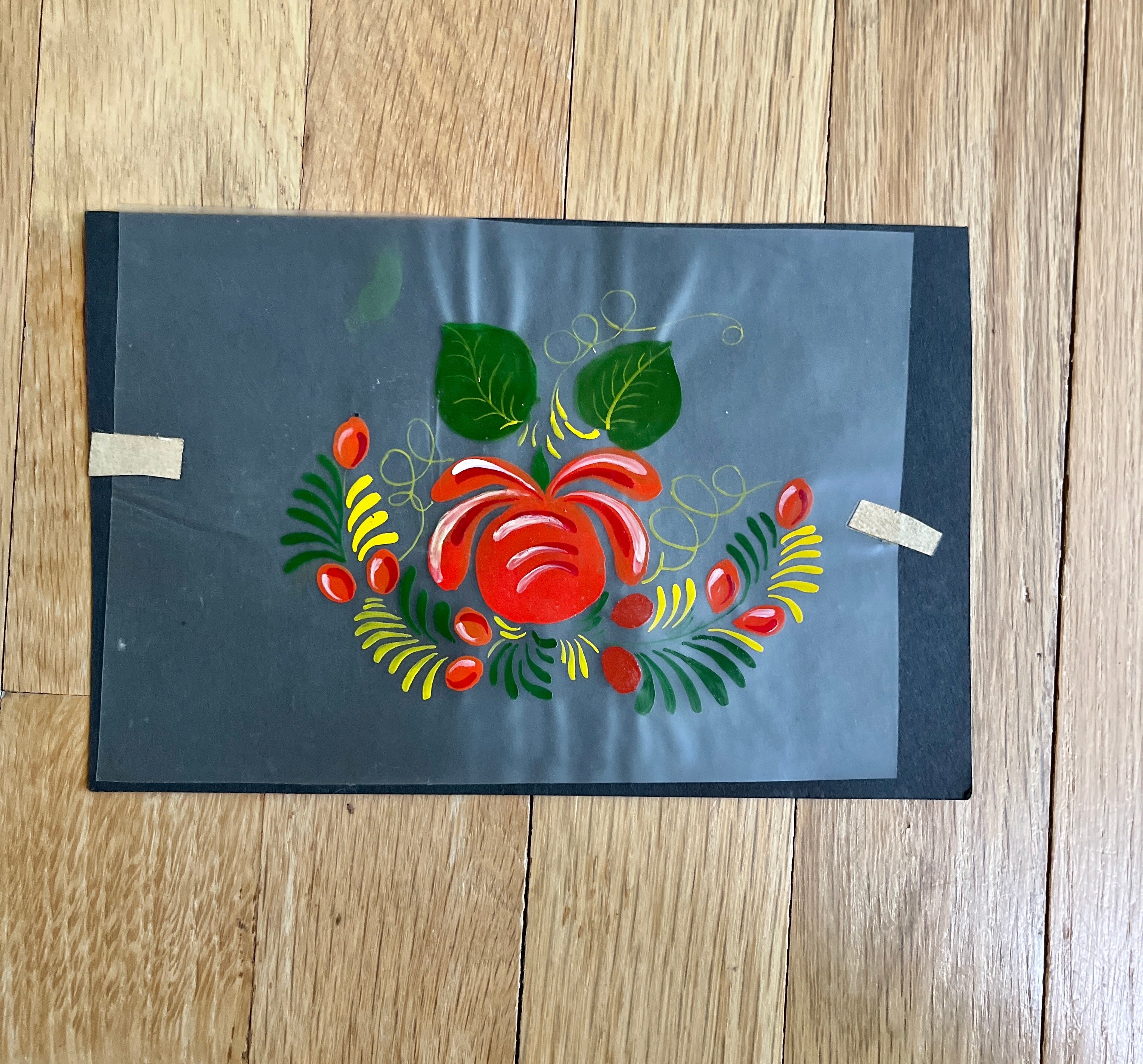 Folk Art Hand-Painted Stencil #11 - PARCEL