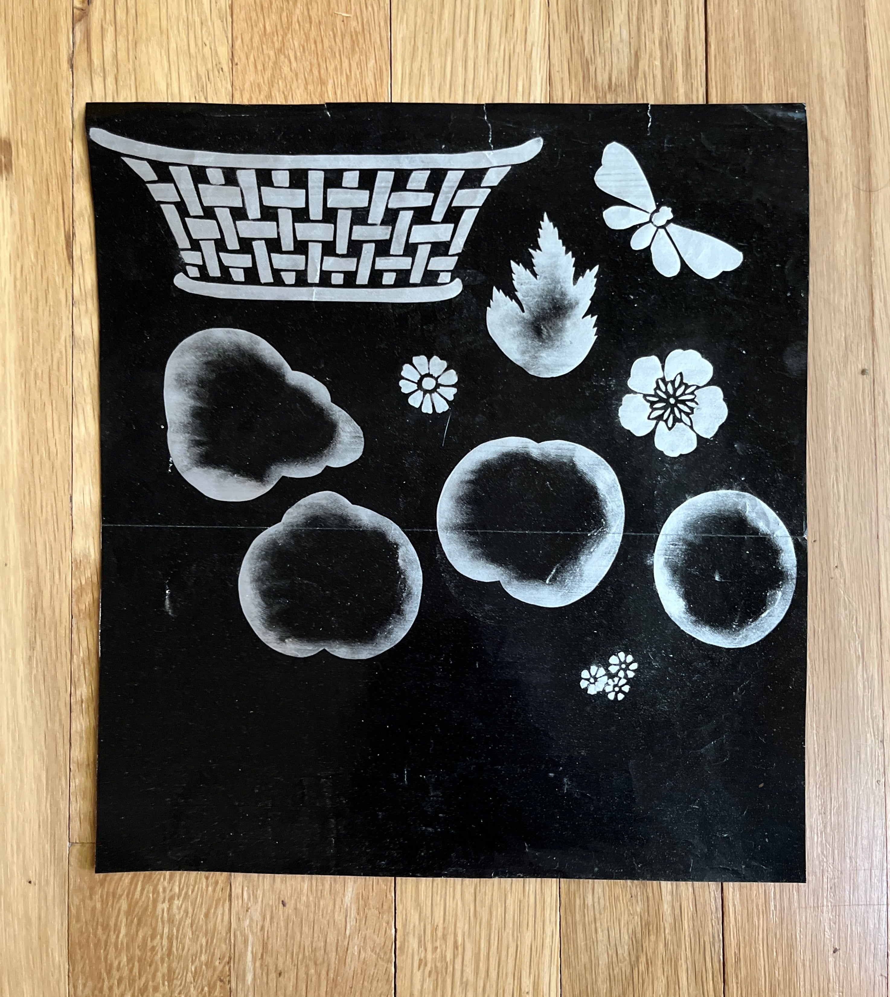 Folk Art Hand-Painted Stencil #7 - PARCEL