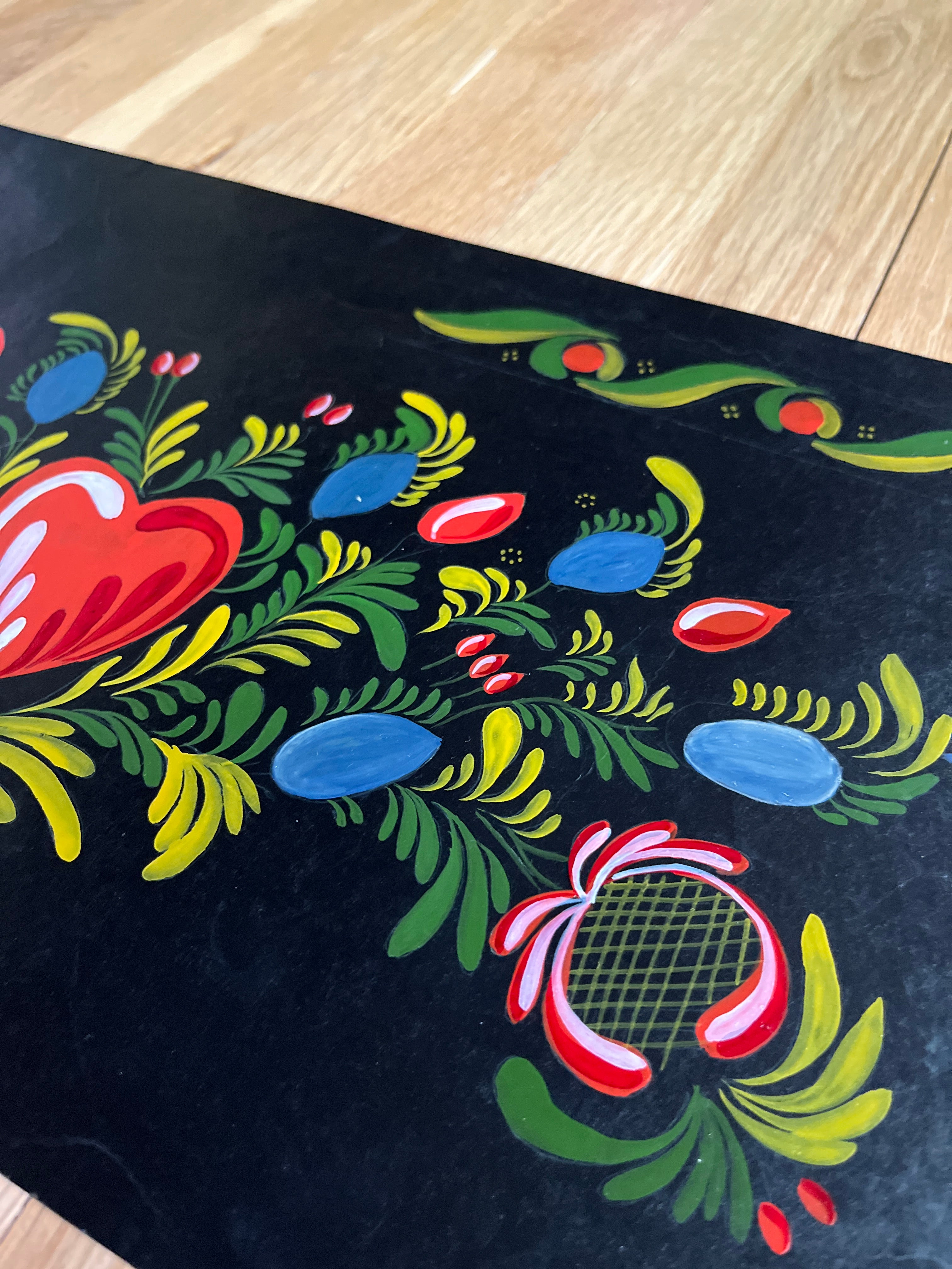 Folk Art Hand-Painted Stencil #1 - PARCEL