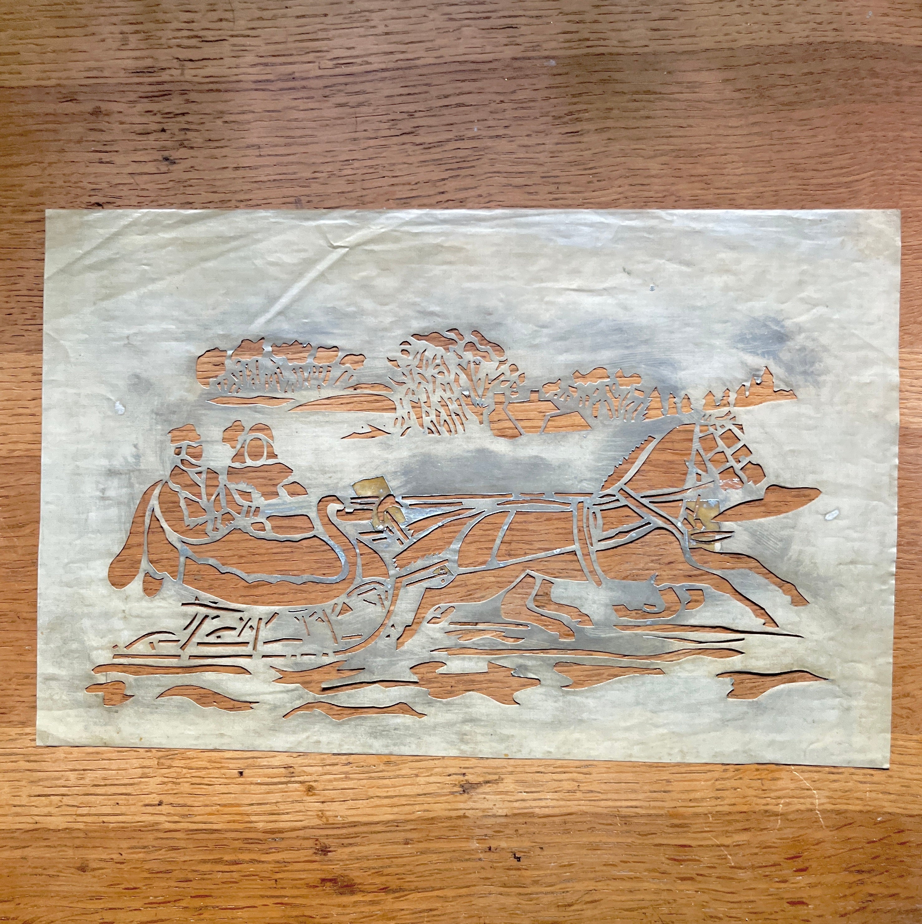 Folk Art Hand-Painted Stencil #2 - PARCEL