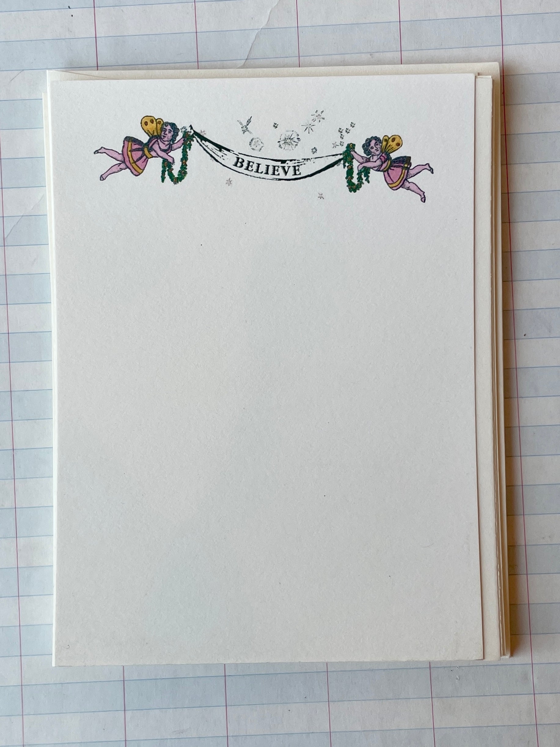 Fairies Believe Banner Notecard Set - PARCEL