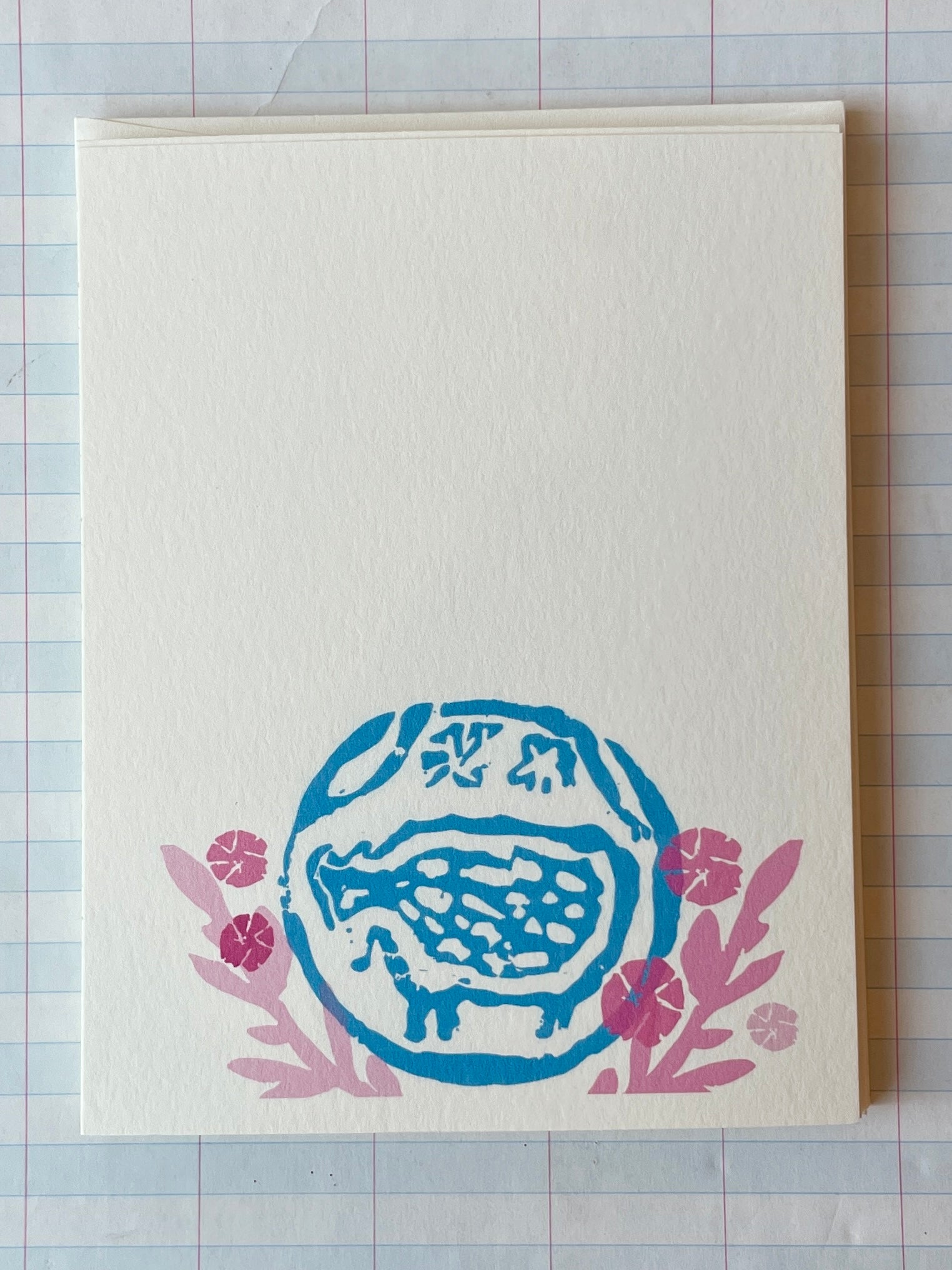 Blockprint Style Stamped Notecard Sets - PARCEL