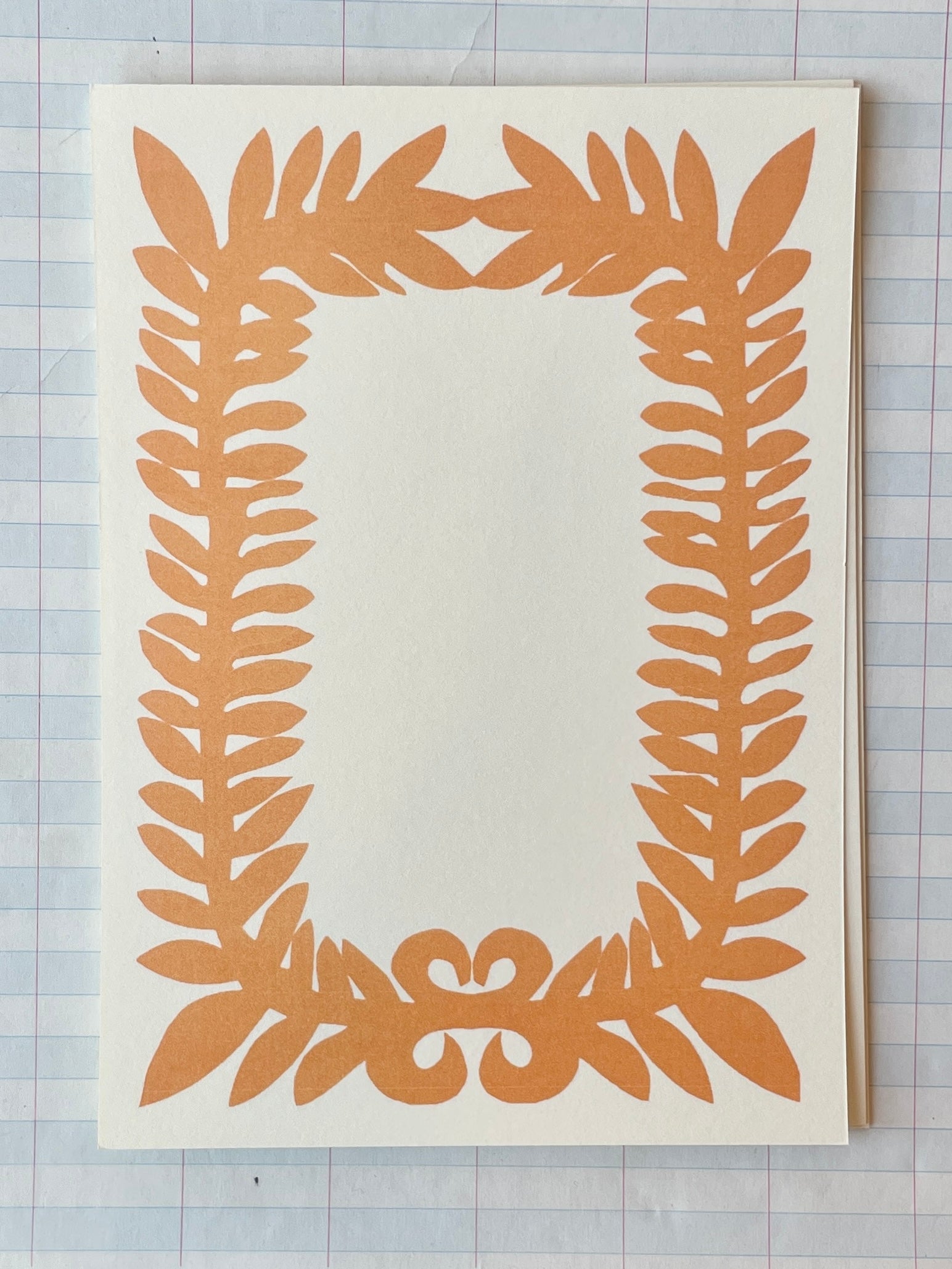 Leafy Border Notecards - PARCEL