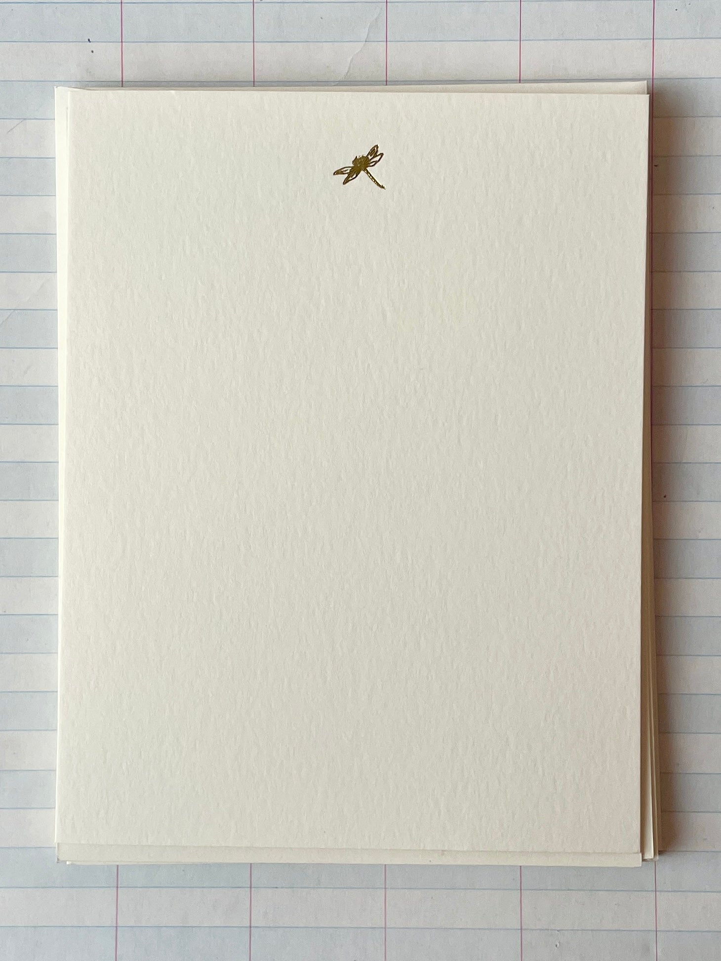 Tiny Dragonfly Foil-pressed Notecards - PARCEL