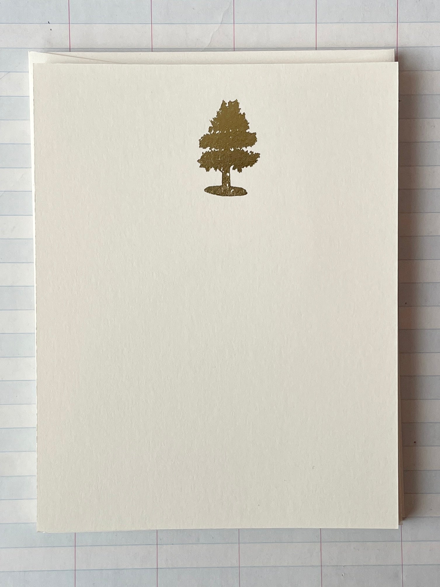 Small Tree Foil Pressed Stationery - PARCEL