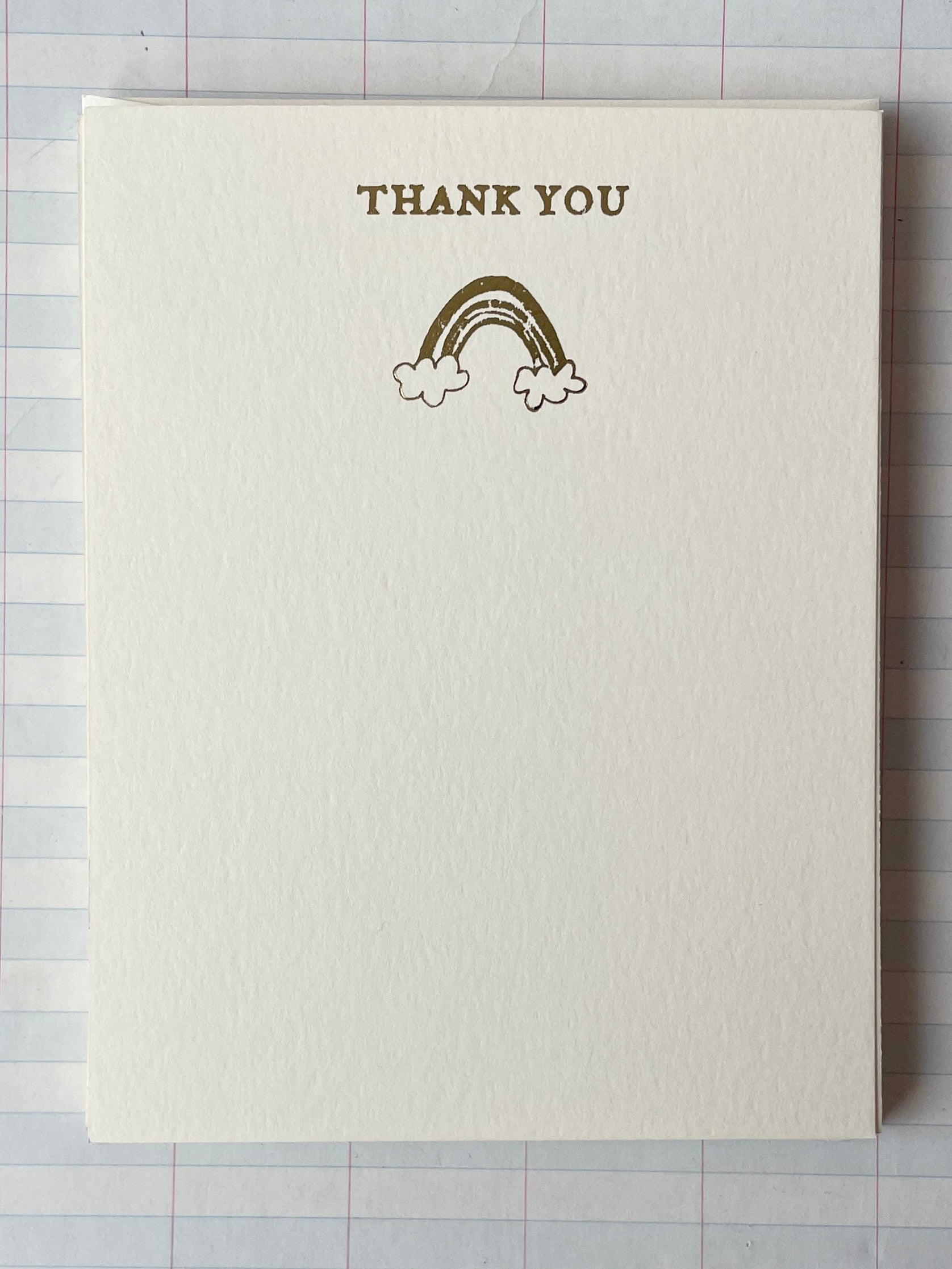 Over the Rainbow Foil-Pressed Thank You Notes - PARCEL