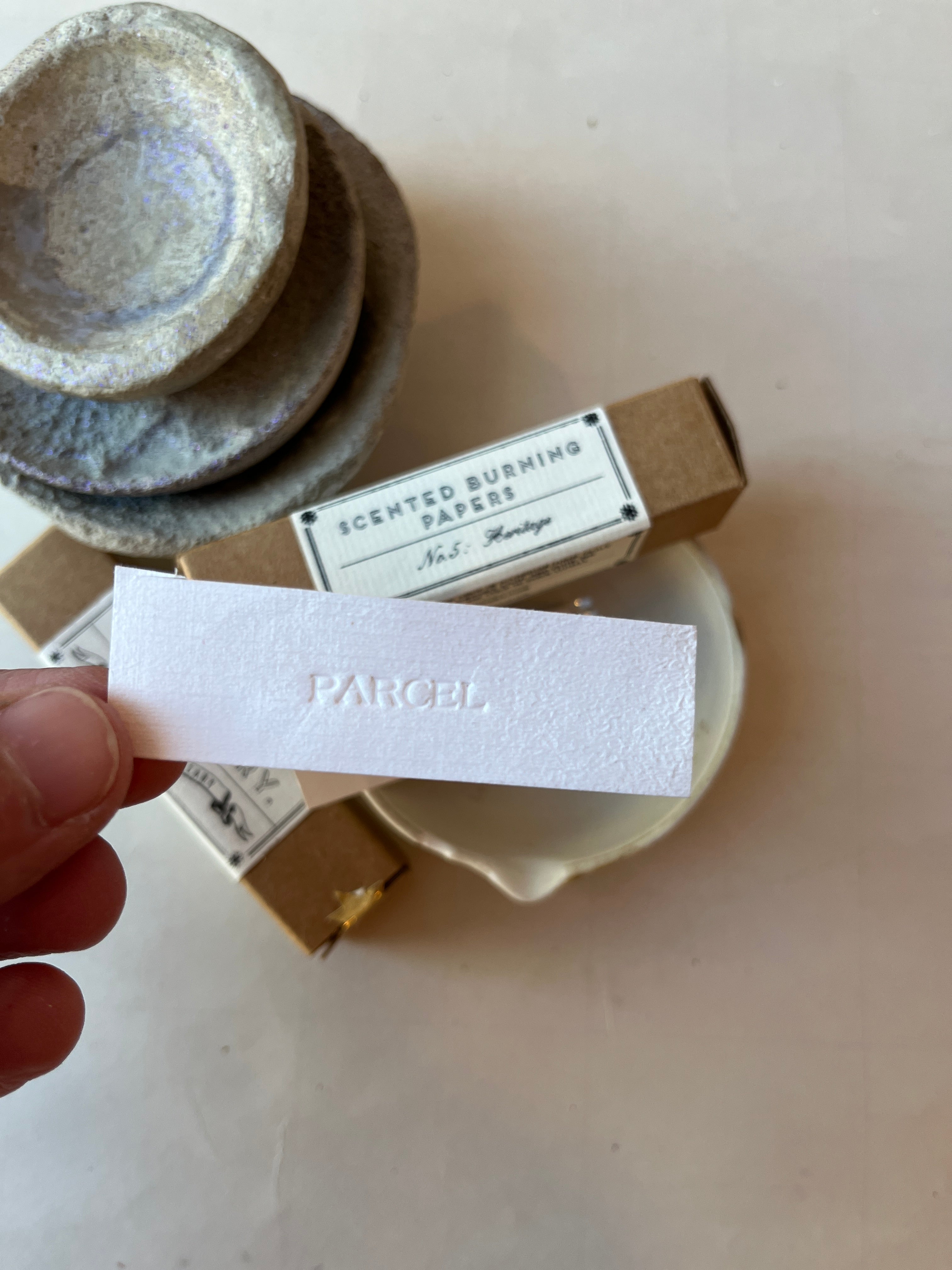 Parcel Olfactory Scented Burning Papers - PARCEL