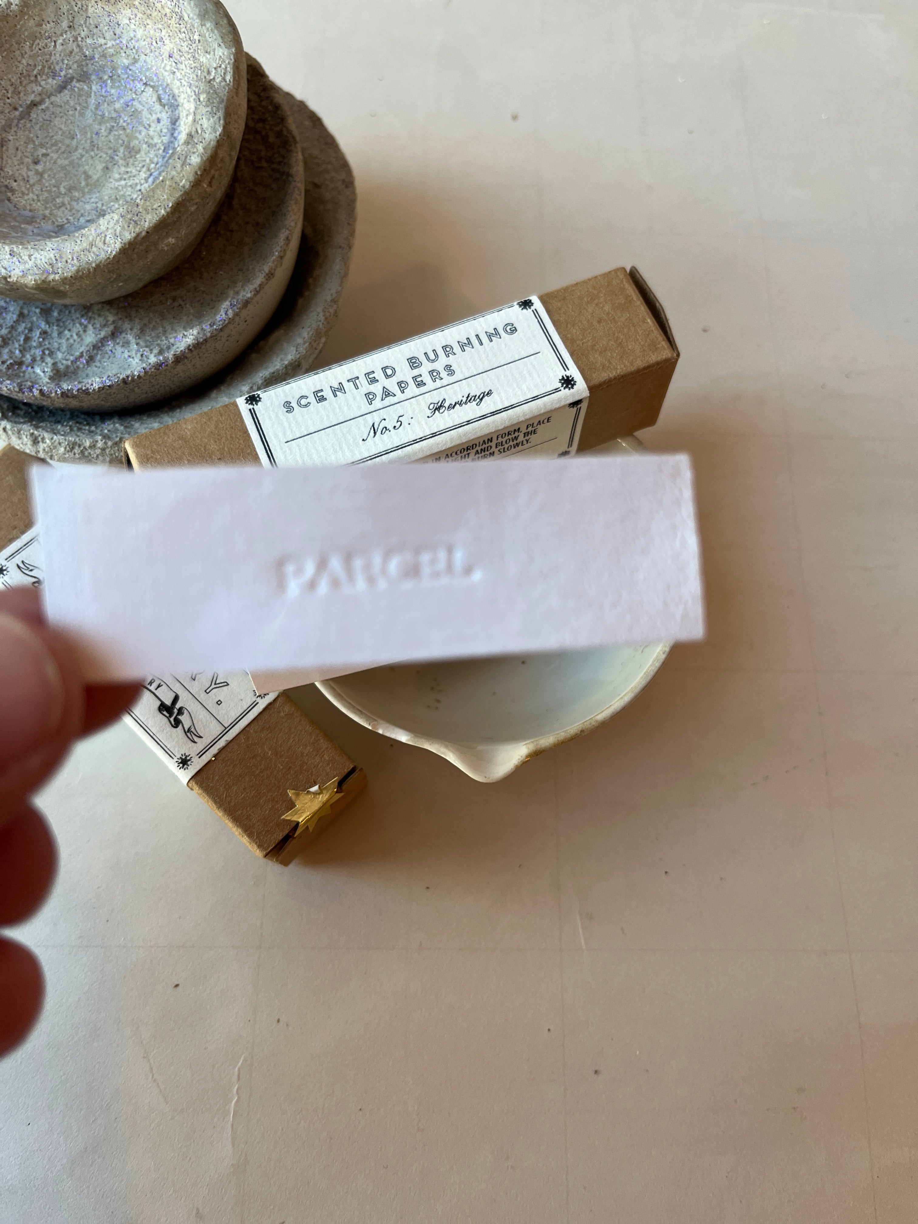 Parcel Olfactory Scented Burning Papers - PARCEL