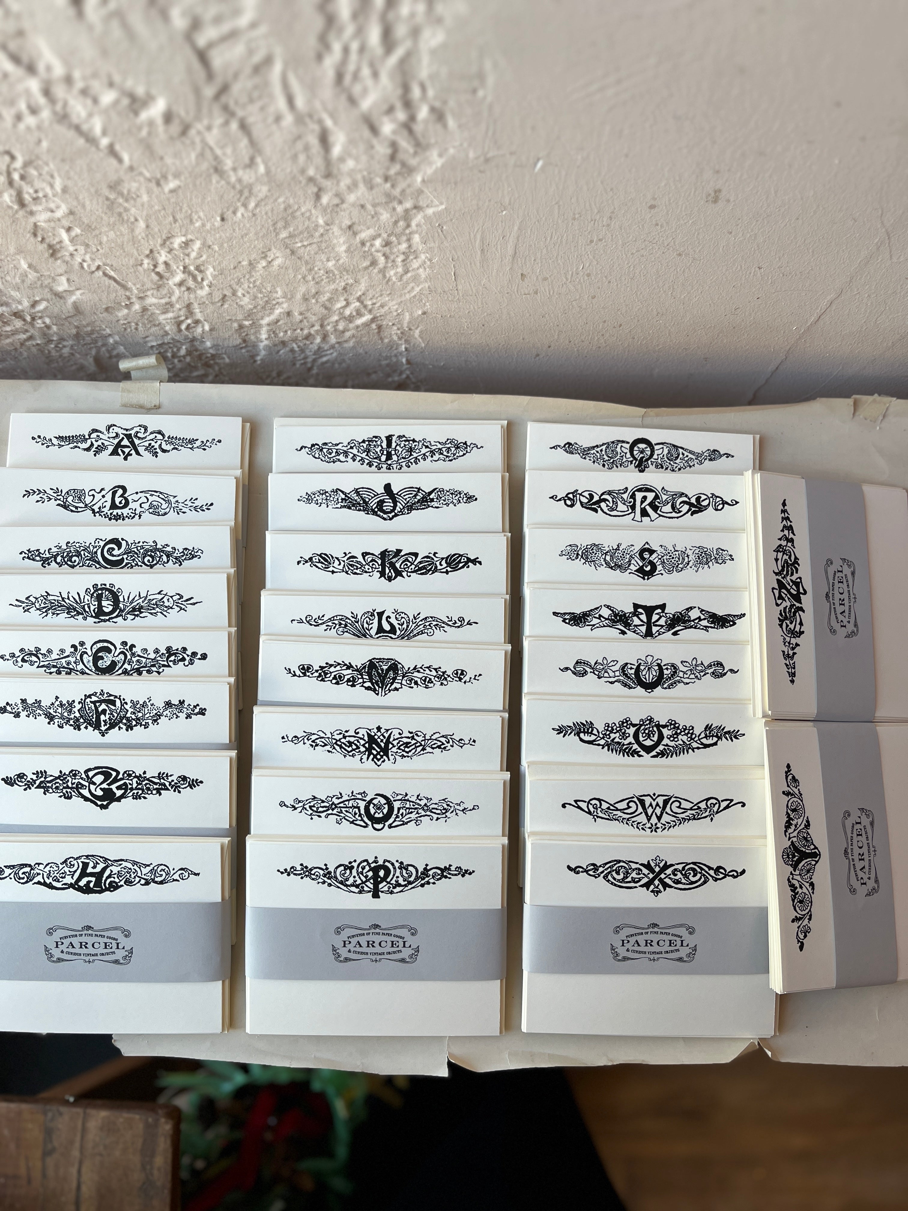 Nouveau Monogram Notecards - PARCEL