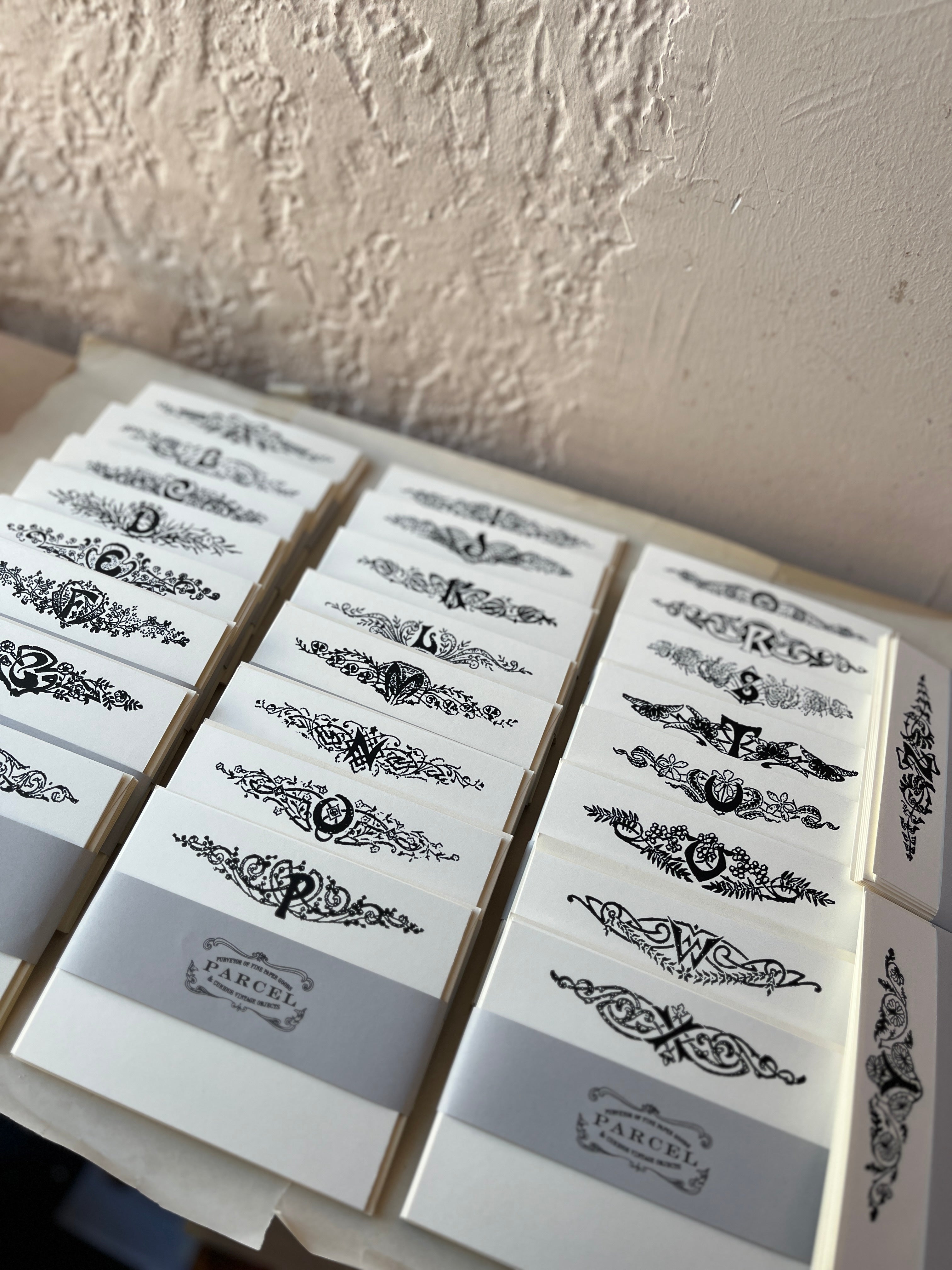 Nouveau Monogram Notecards - PARCEL