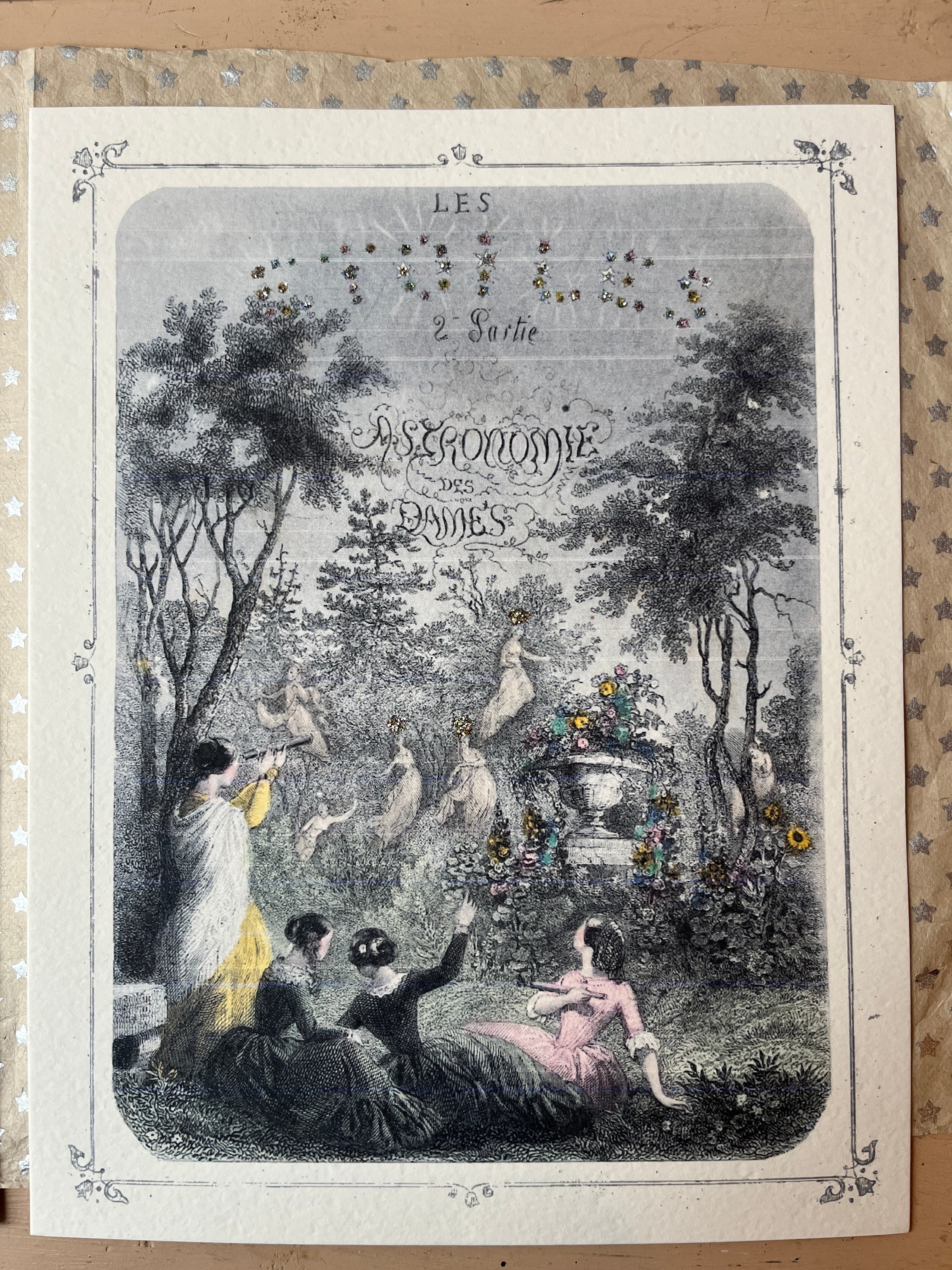 Les Etoiles Glittered Art Prints - PARCEL