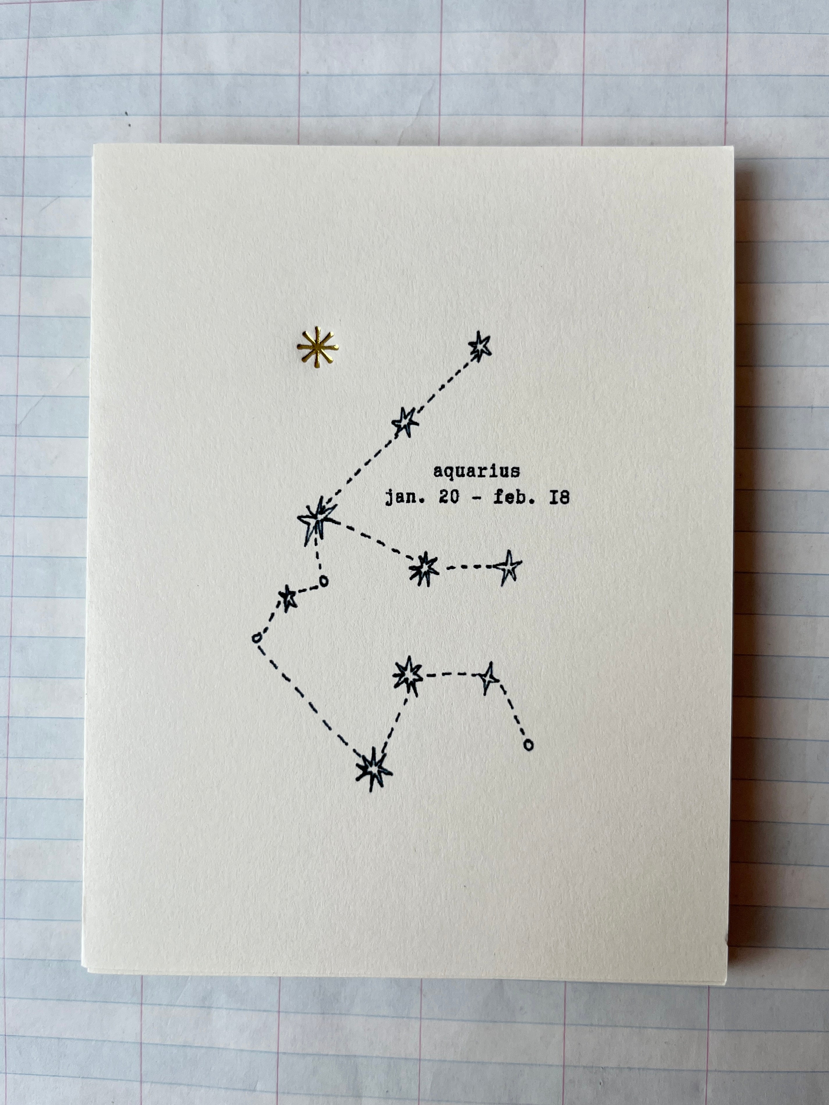 Zodiac Constellations Folded Cards