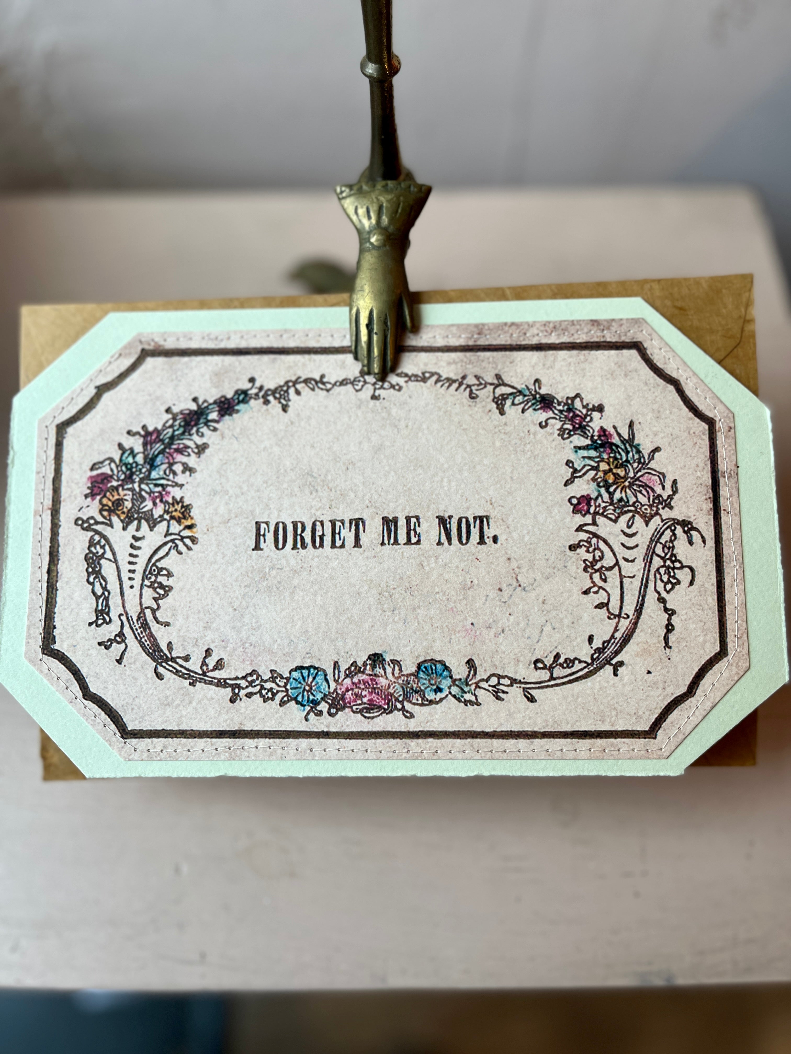 Forget me not, Frameable Art Card - PARCEL