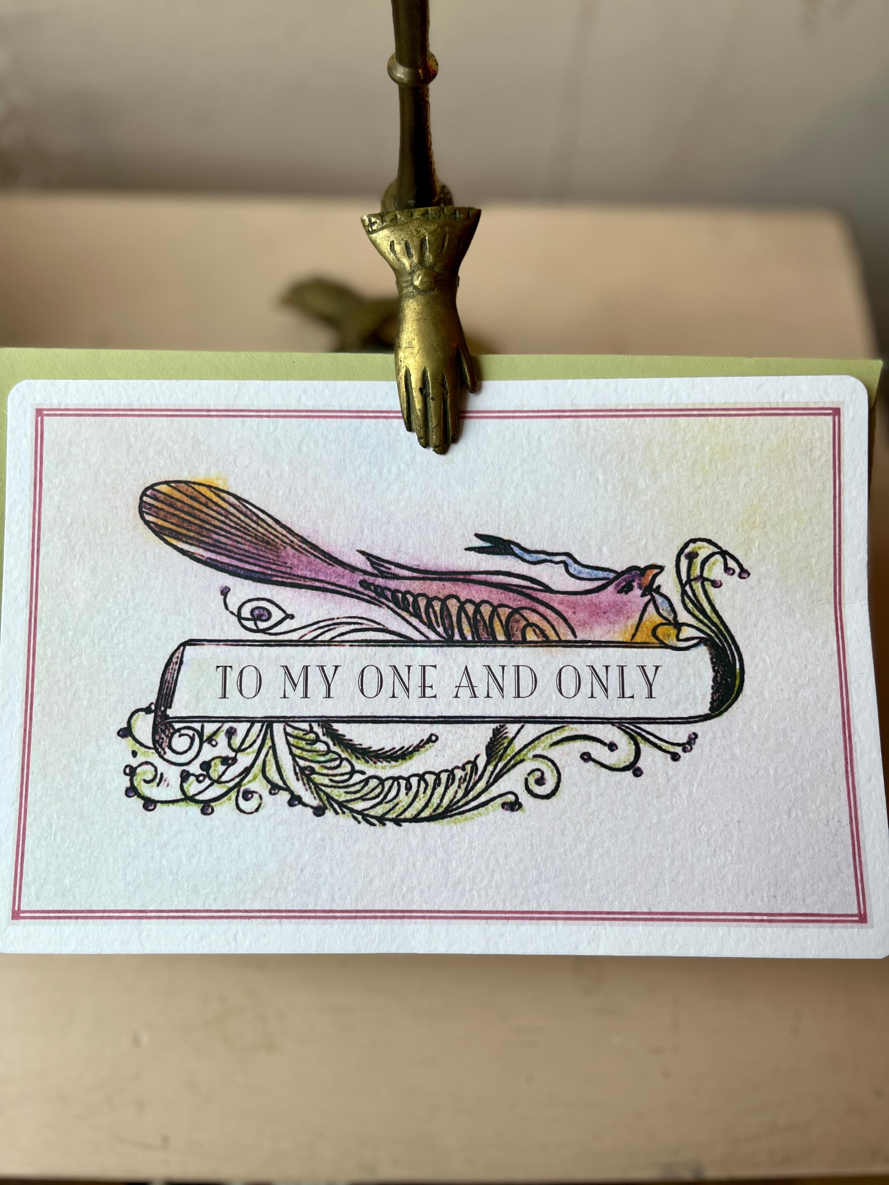 To My One and Only, Frameable Art Card - PARCEL