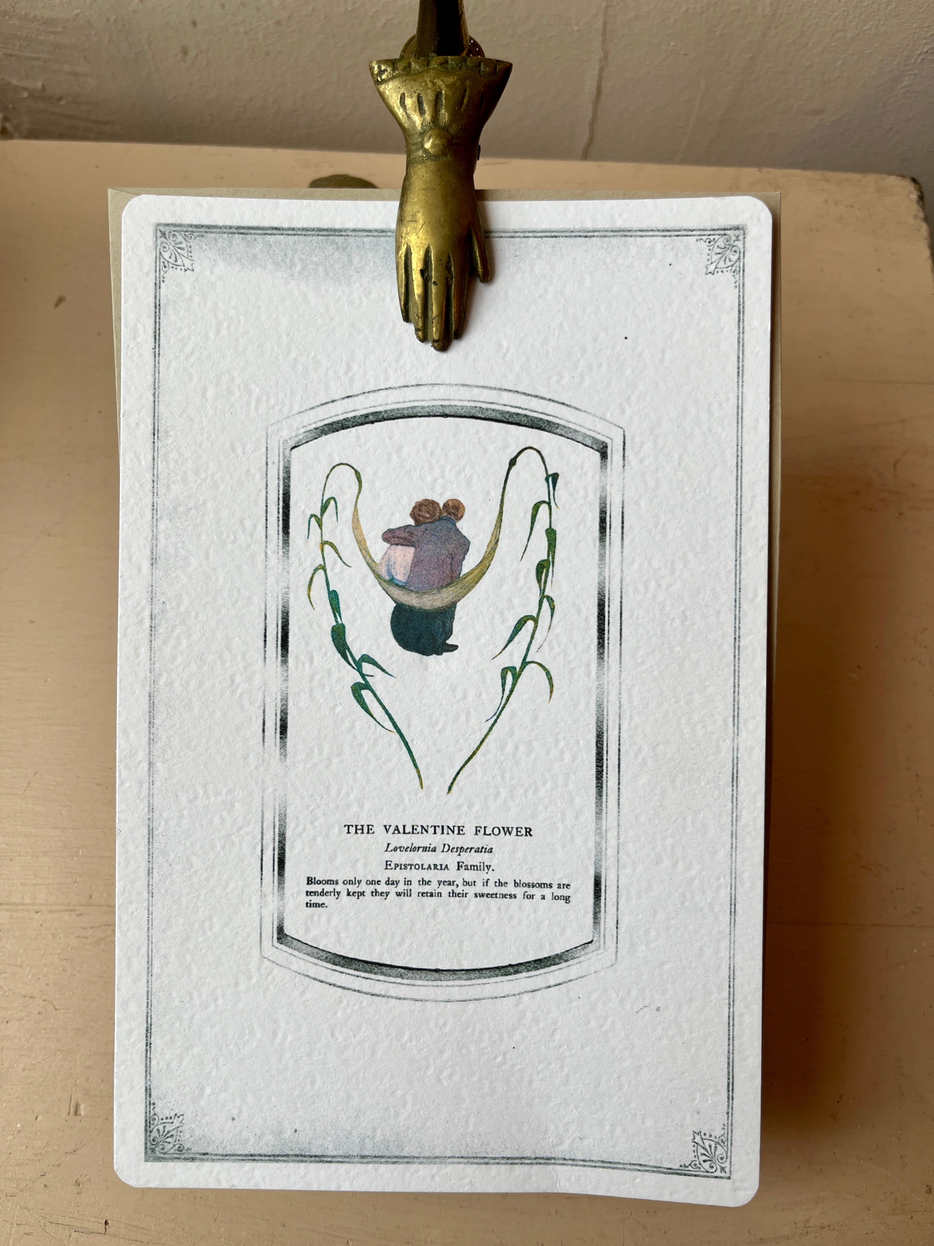 The Valentine Flower, Frameable Art Card - PARCEL