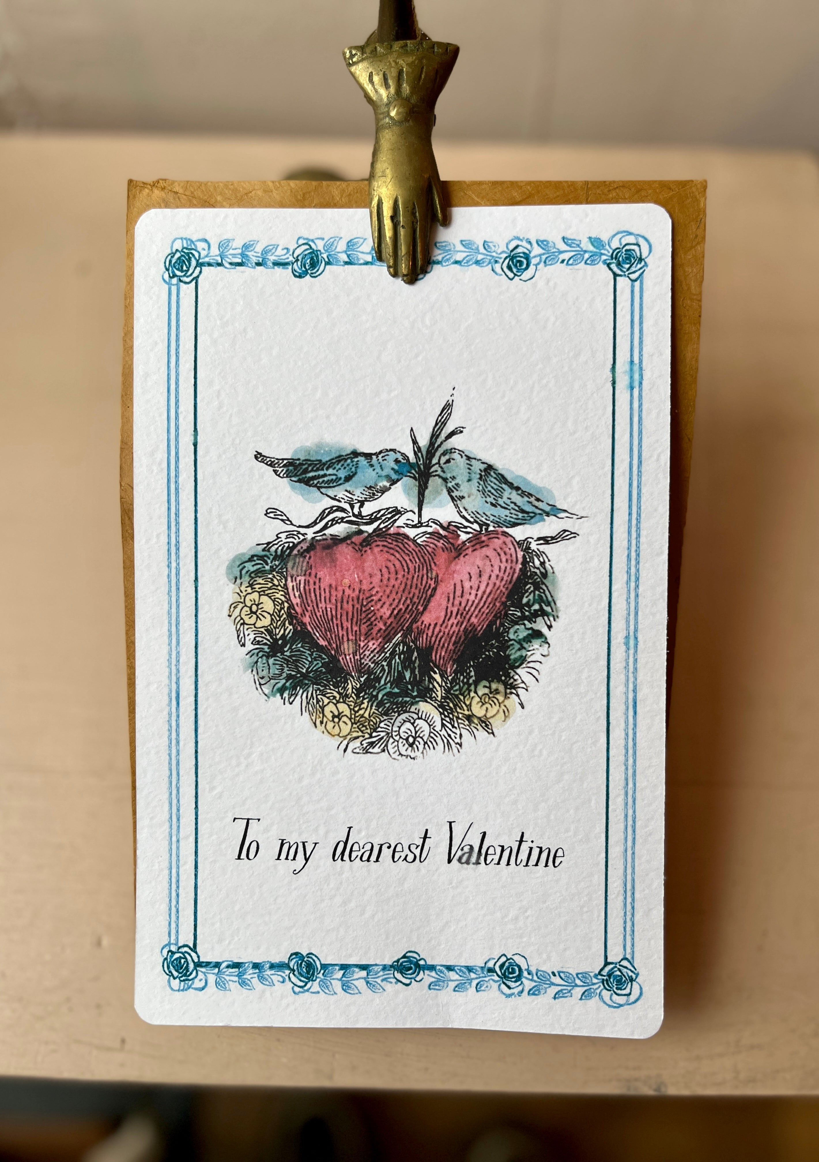 My Dearest Valentine, Frameable Art Card - PARCEL