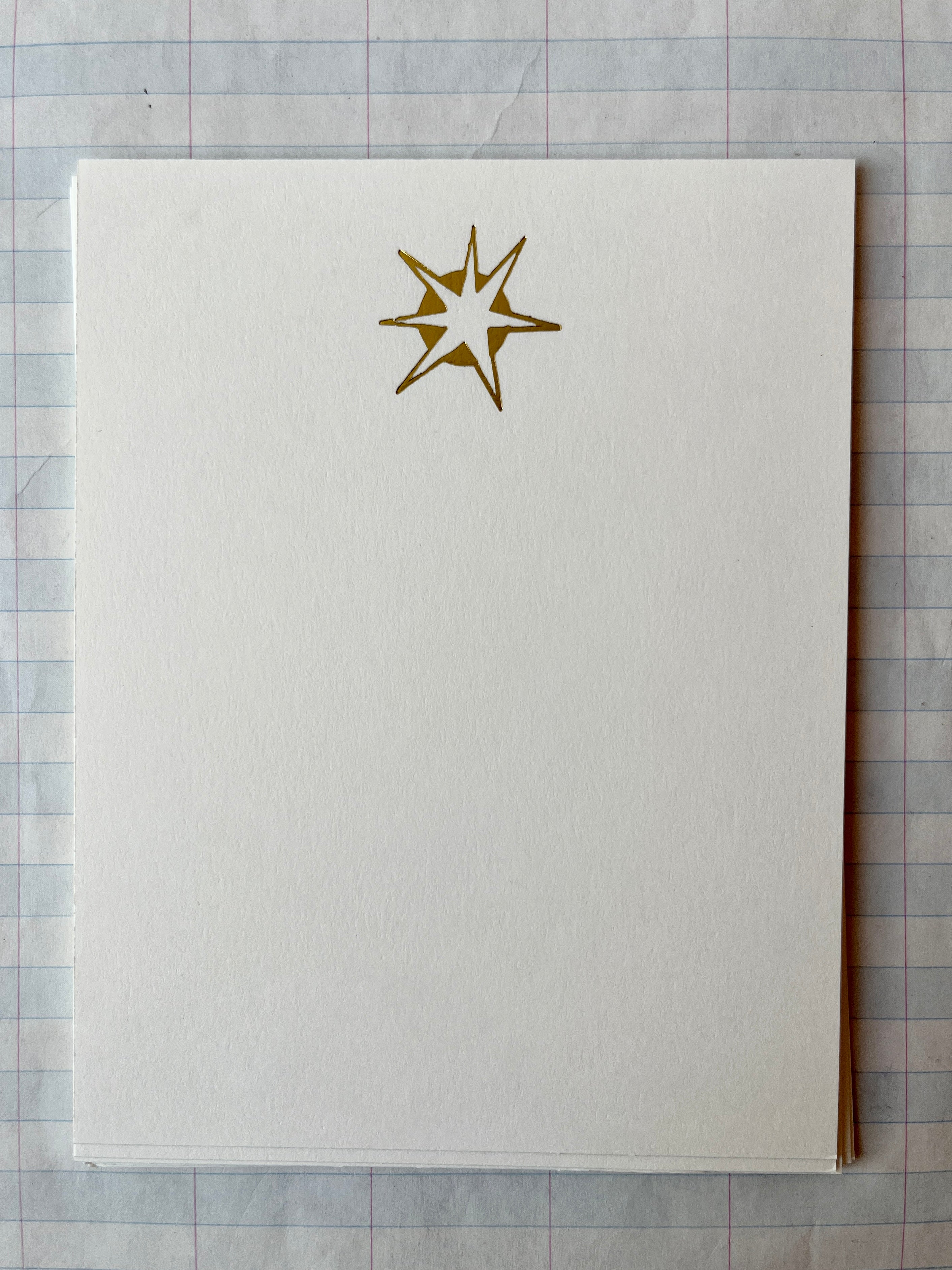 Folk Starburst Foil Pressed Stationery - PARCEL