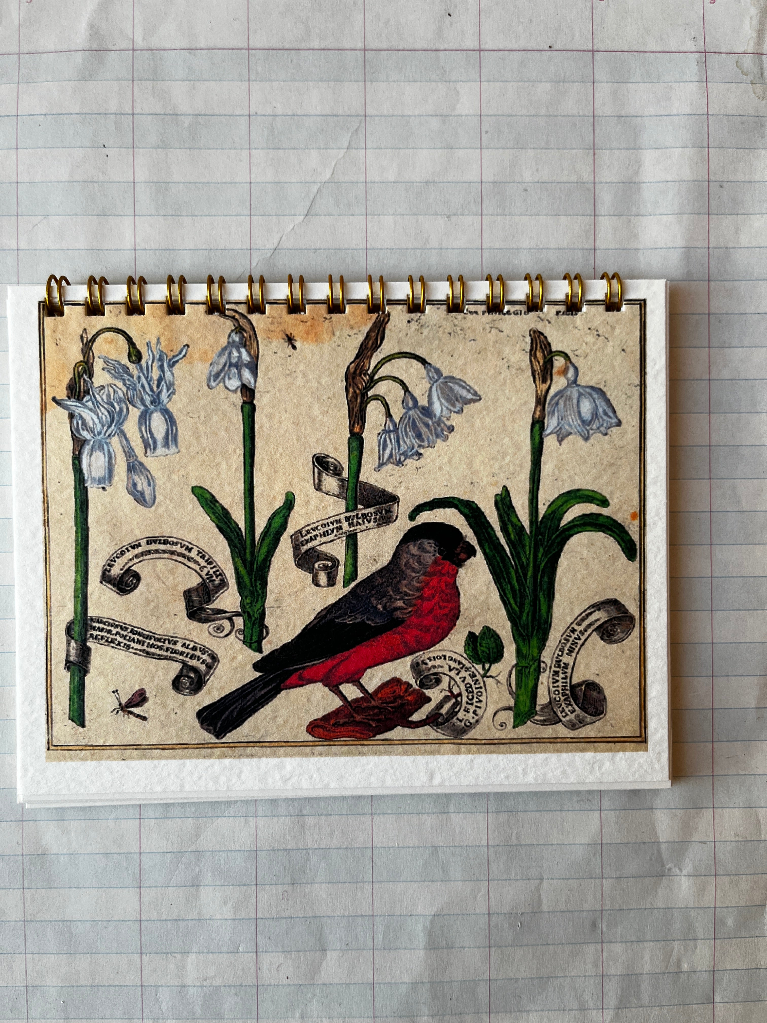 Bird and Flowers Notebook - PARCEL
