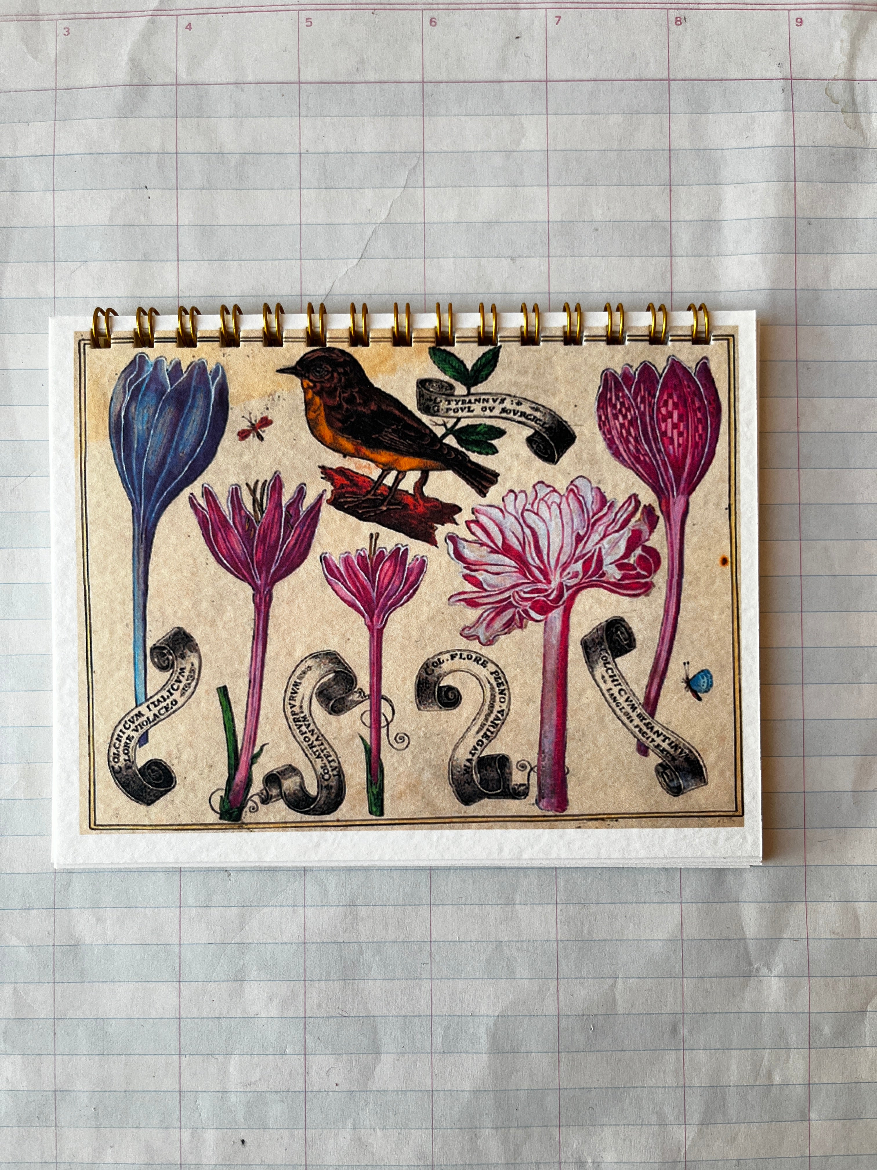 Bird and Flowers Notebook - PARCEL
