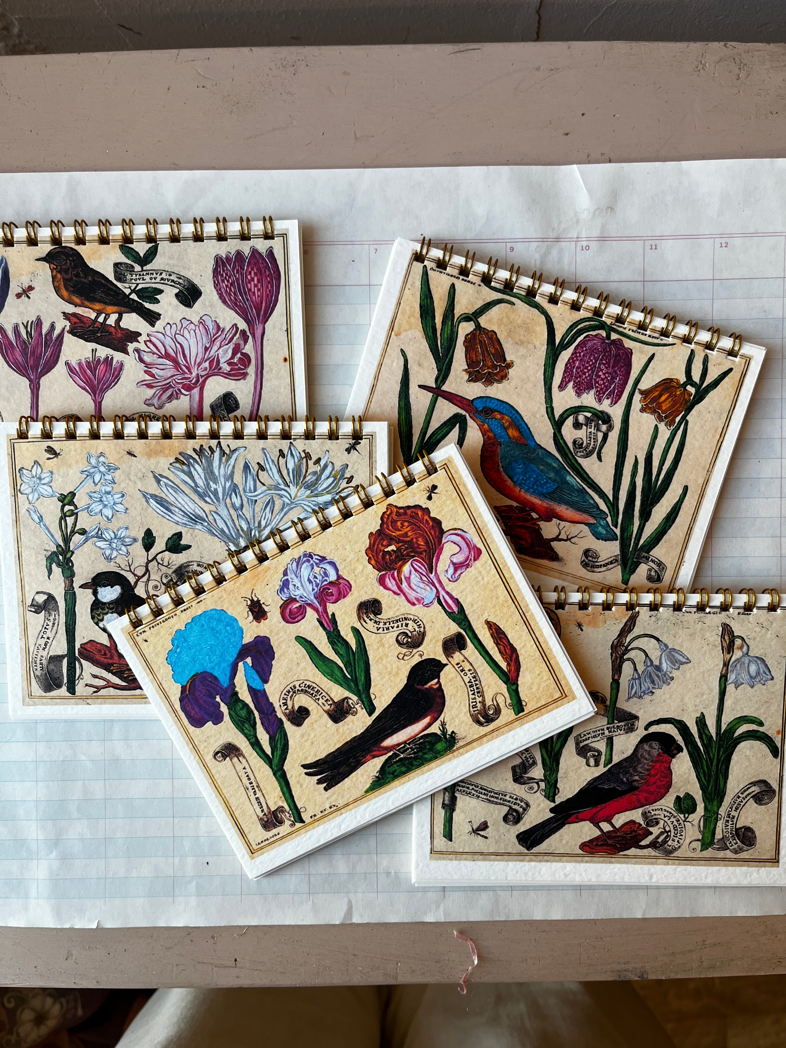 Bird and Flowers Notebook - PARCEL