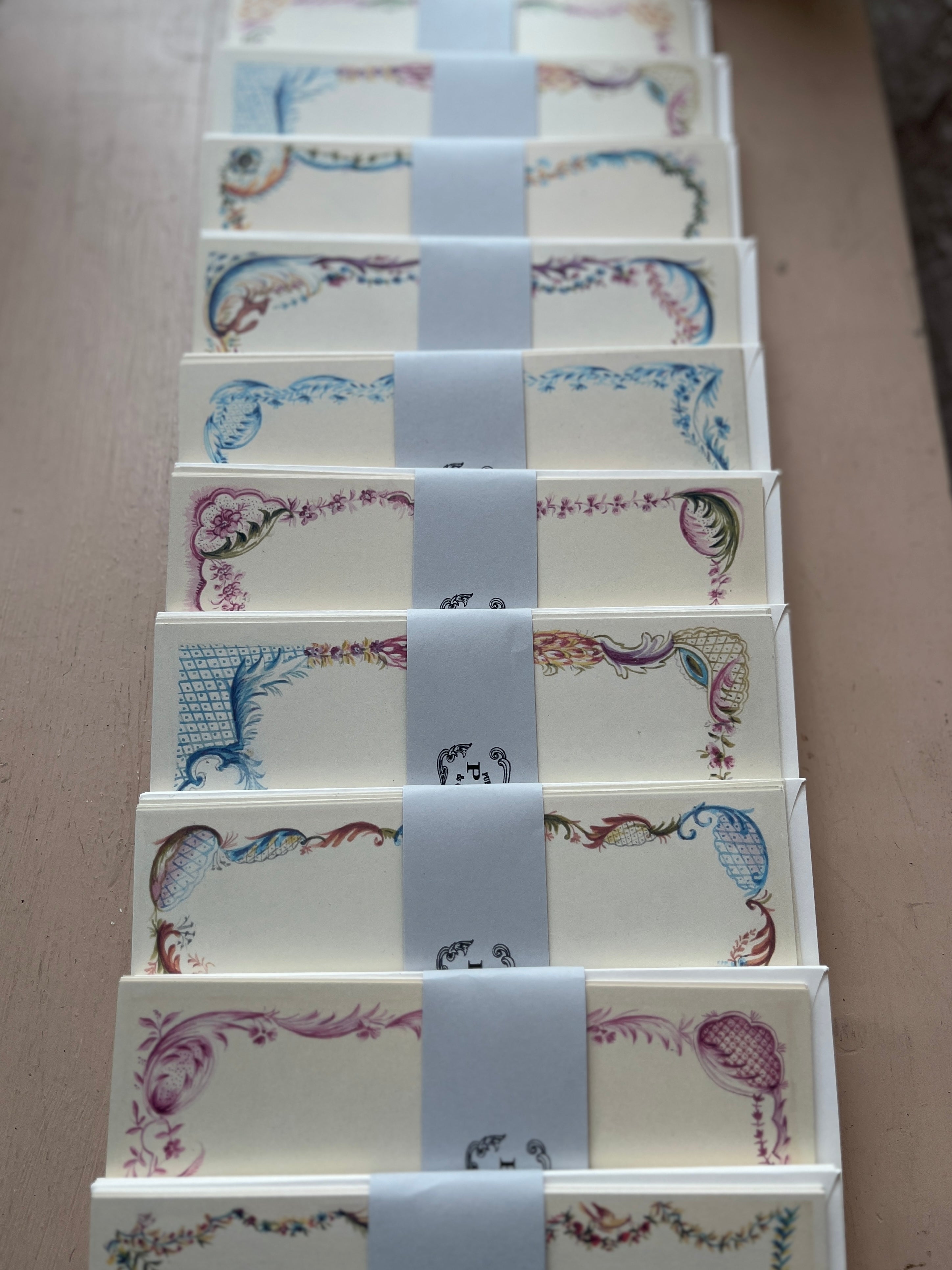 French Menu Frames Stationery Sets Series I - PARCEL