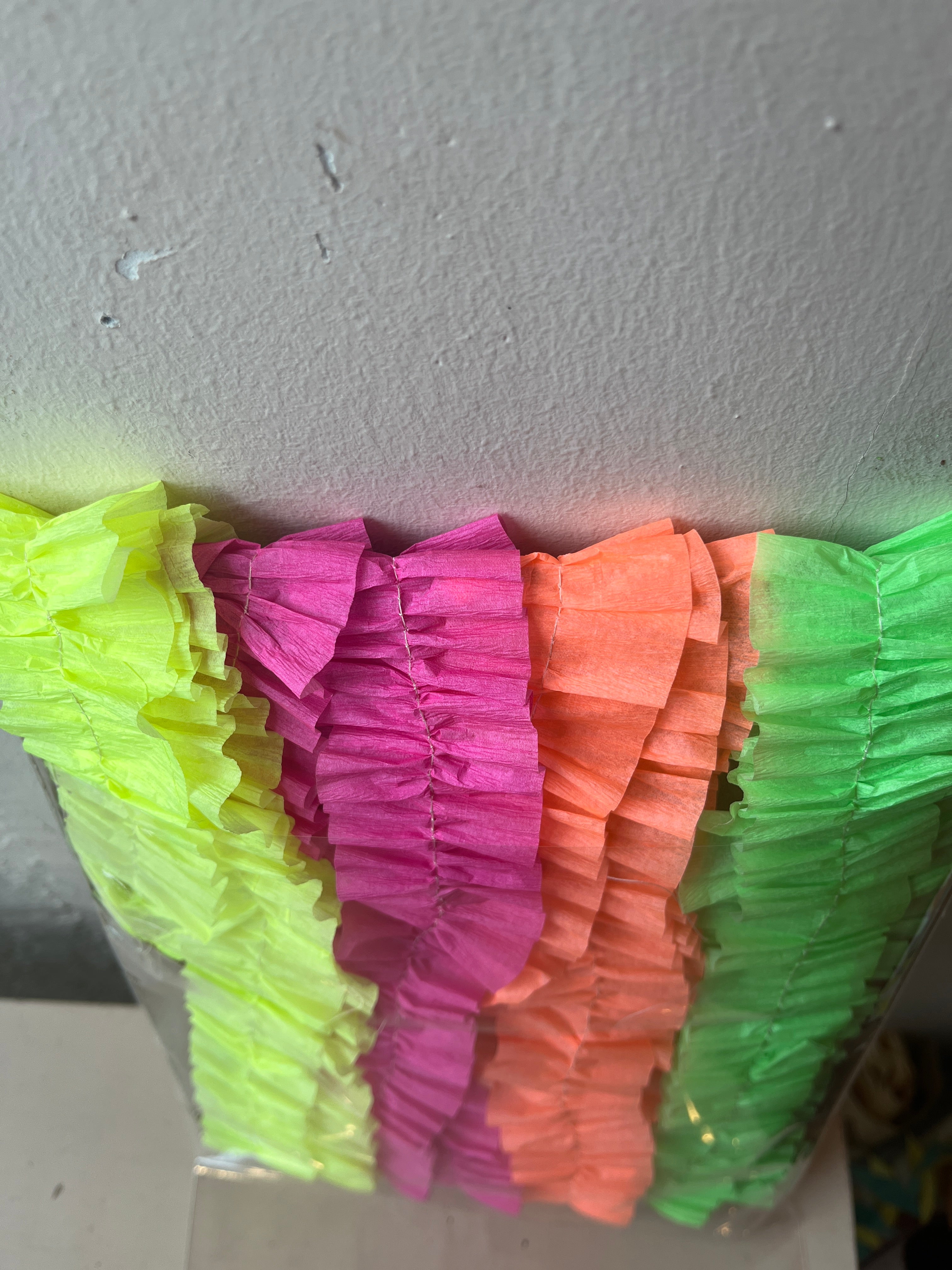 Sherbet Ruffled Stitched Garland - PARCEL