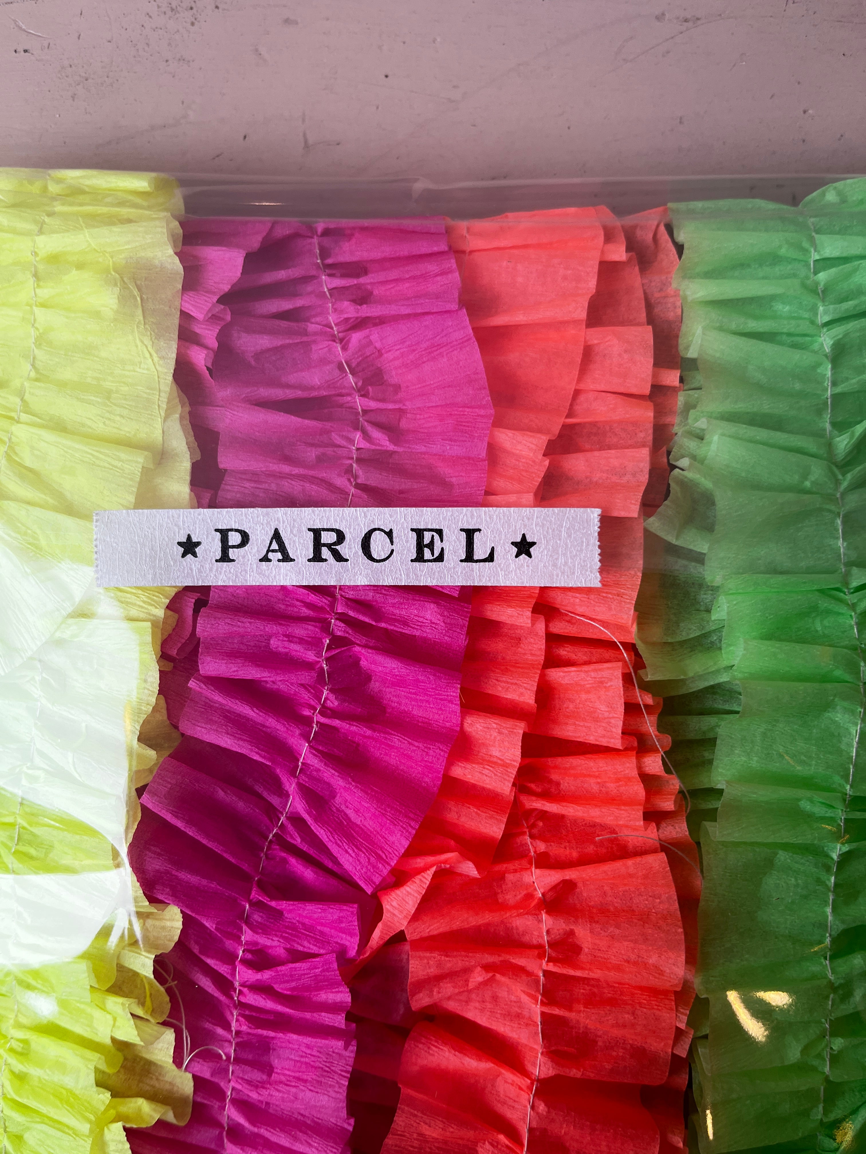 Sherbet Ruffled Stitched Garland - PARCEL