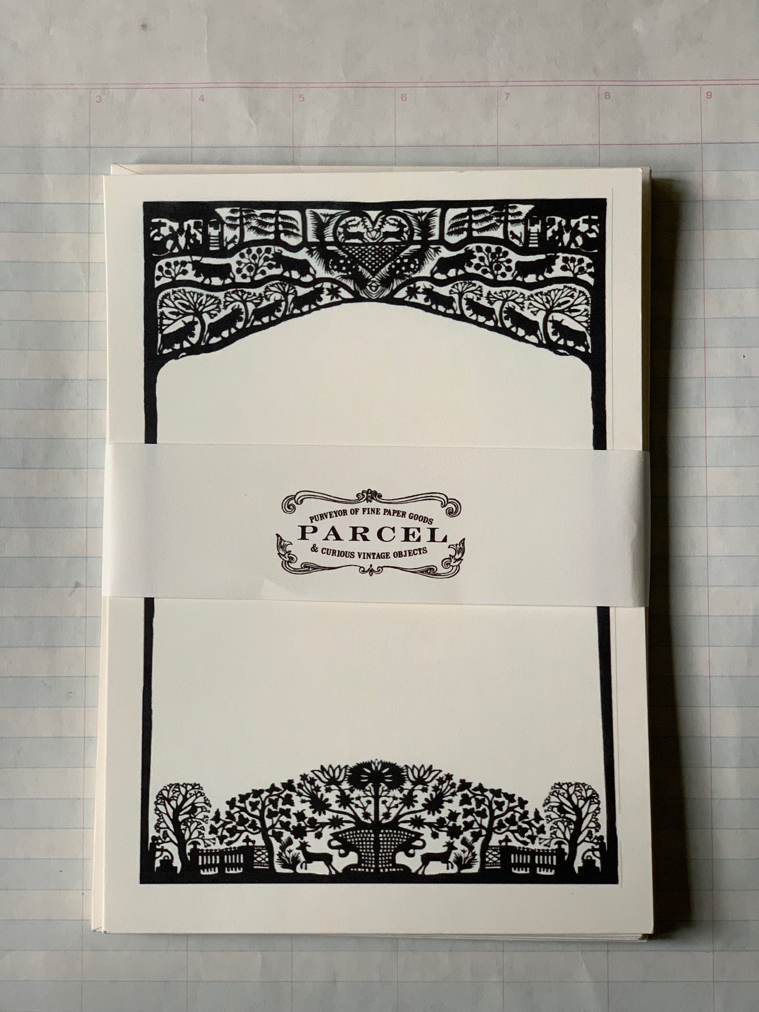 Papercut Scene Printed Notecads - PARCEL