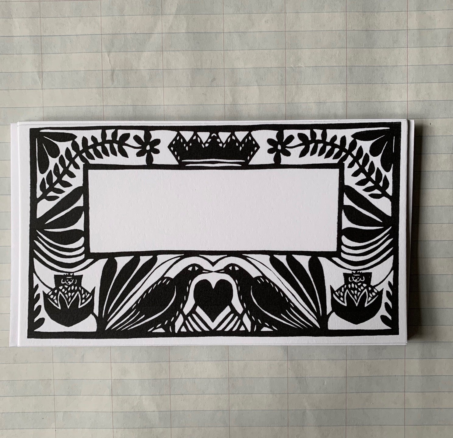 Papercut Scene Little Flat Notecards - PARCEL