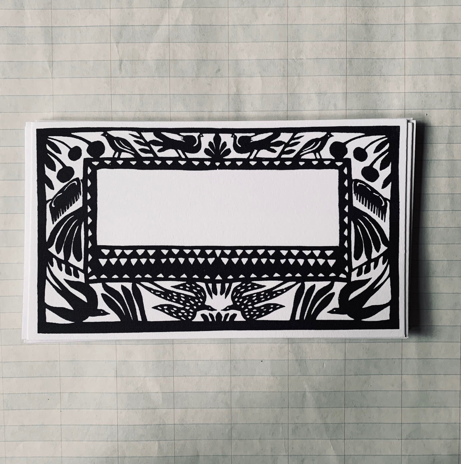 Papercut Scene Little Flat Notecards - PARCEL