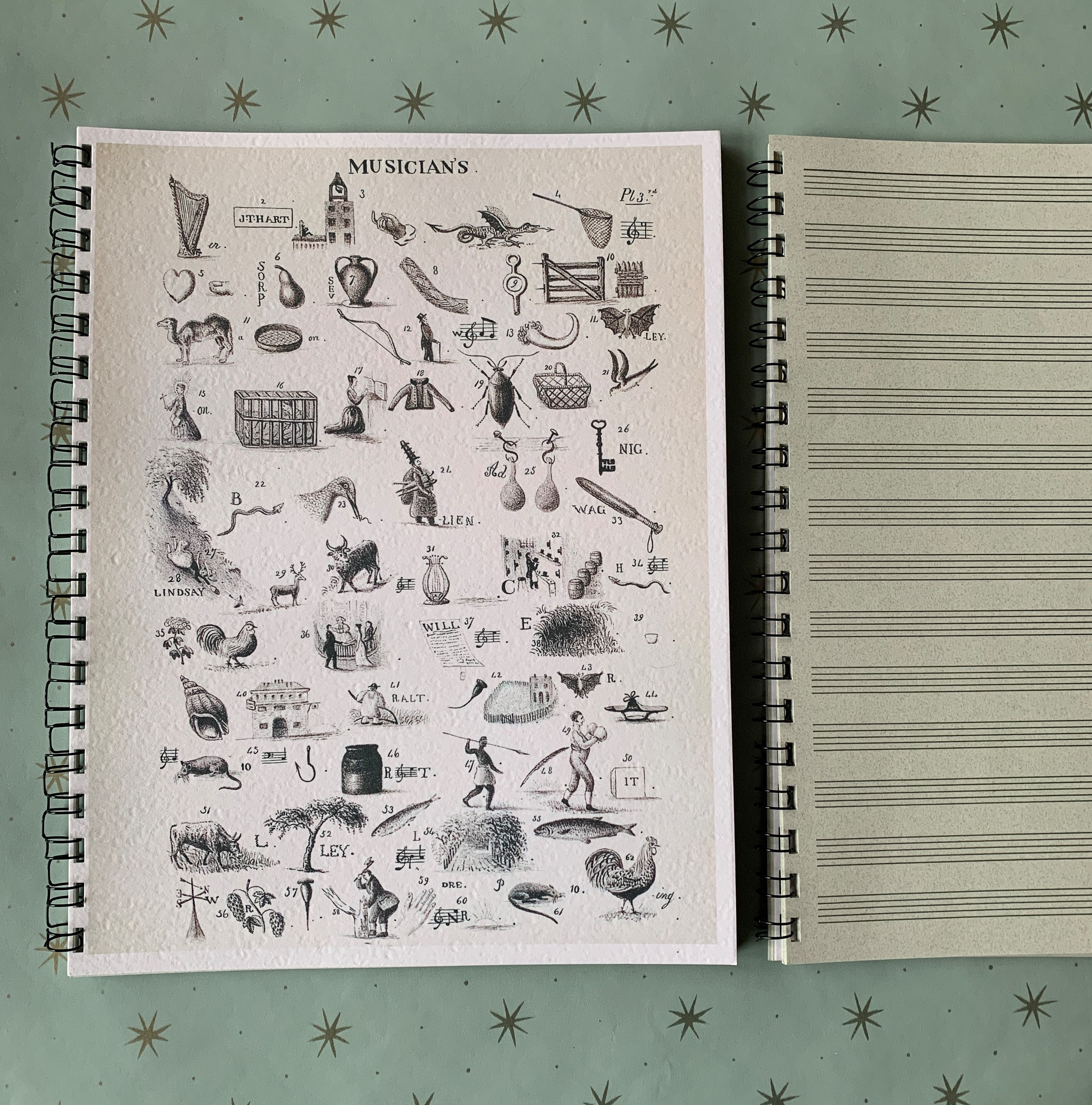 Cast of Characters Rebus Notebooks - PARCEL
